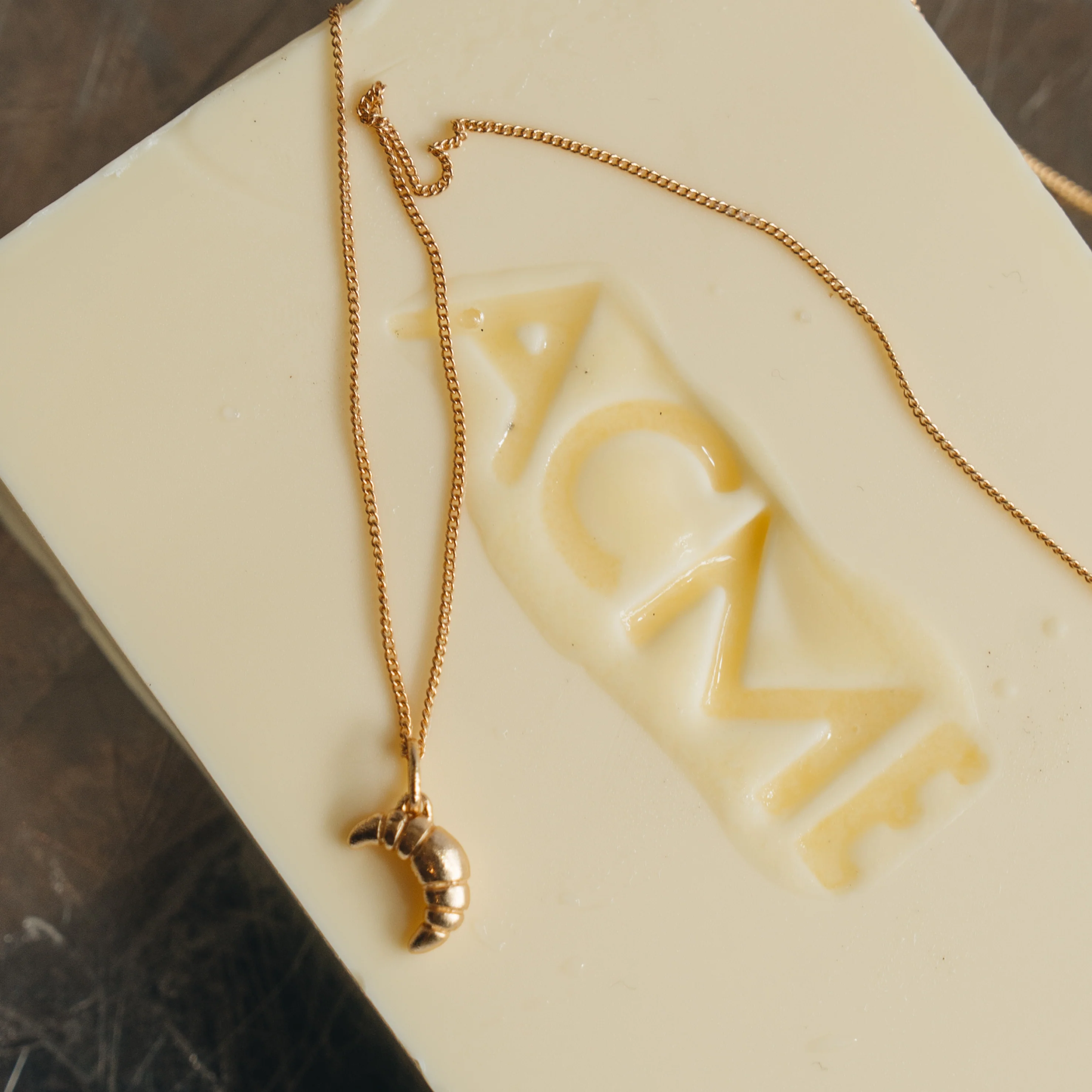 Mini Croissant Necklace - ACME x Luna & Rose - GOLD - Image 5