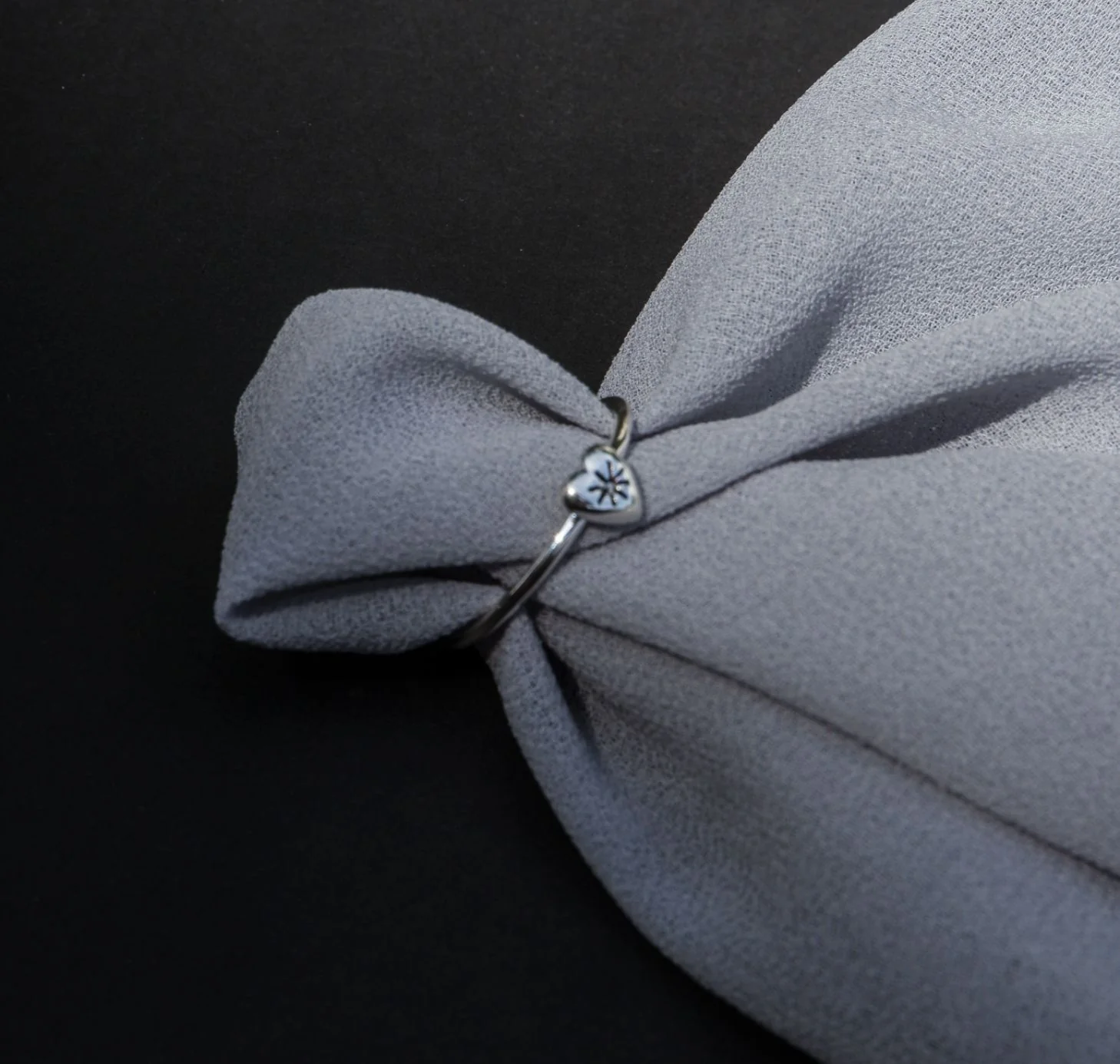 Mini Heart 'Love Puff' Ring - Silver - Image 3