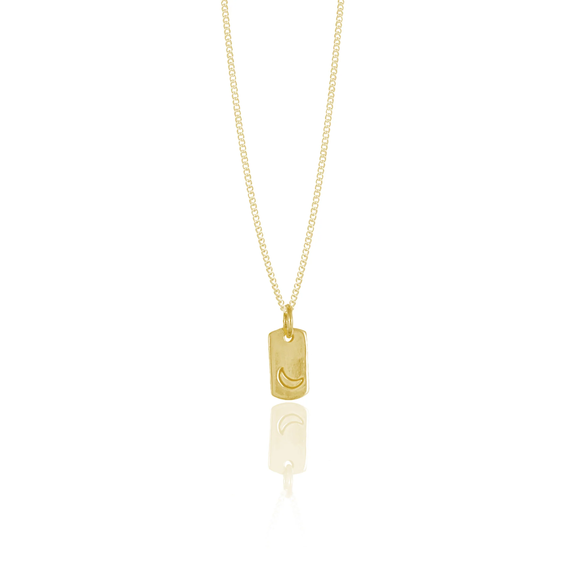 Mini Moon Necklace - Gold - Image 2