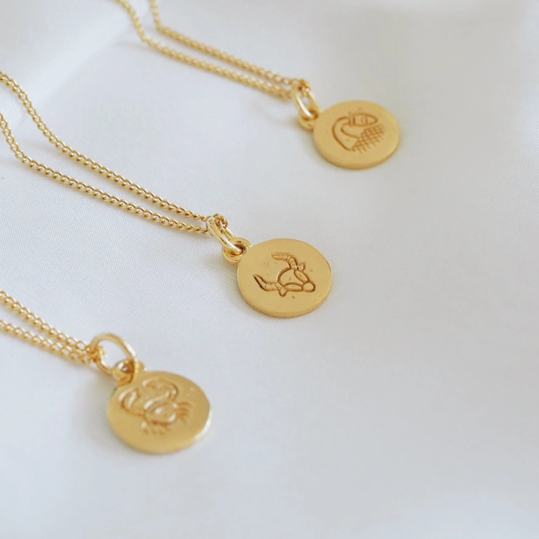 Taurus Mini Zodiac Necklace - Gold - Image 3