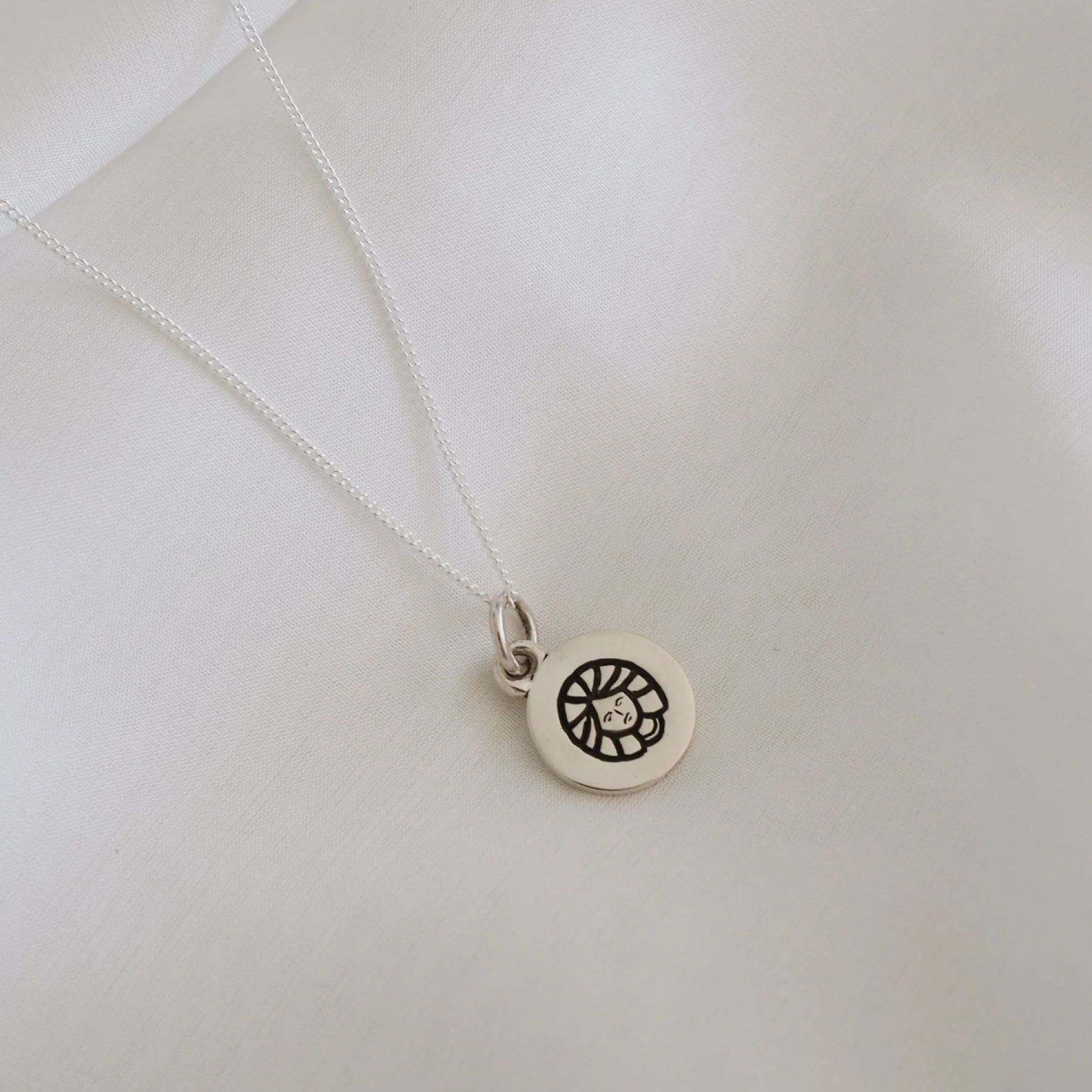 Virgo Mini Zodiac Necklace - Silver