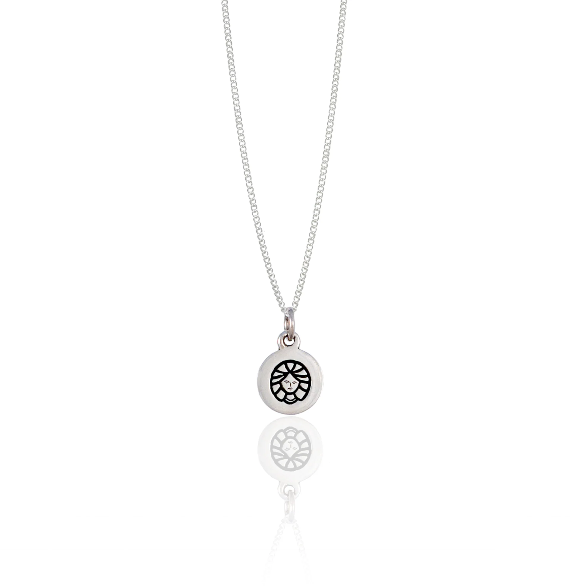 Virgo Mini Zodiac Necklace - Silver - Image 2