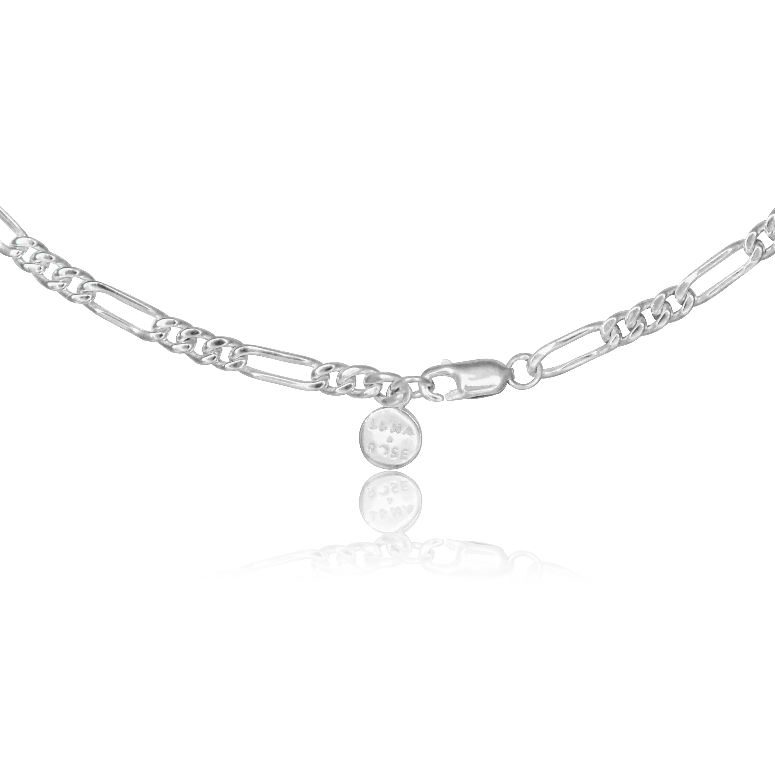 Minimalist Figari Chain Necklace - Silver - Image 2