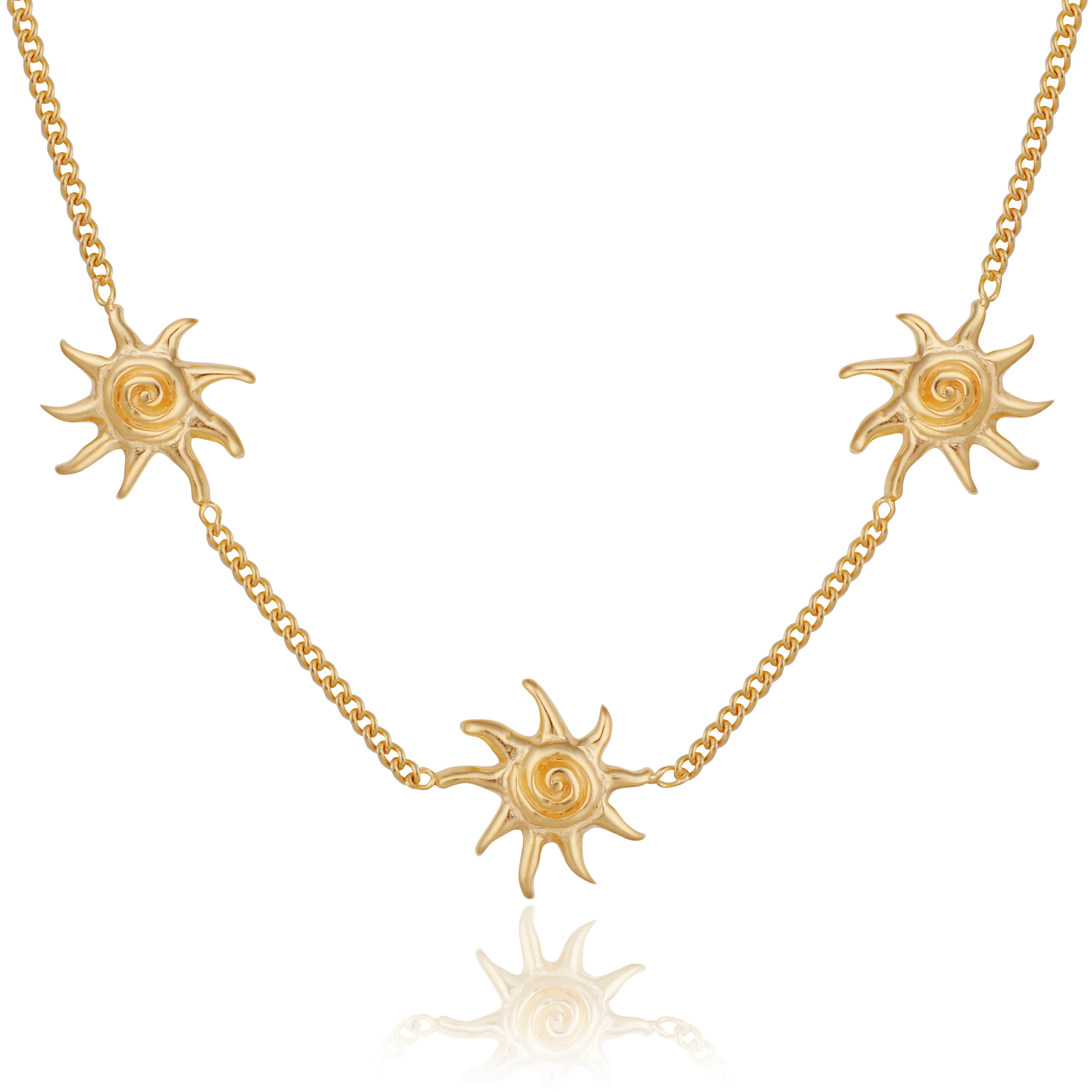 Neri x Luna & Rose - Celestial Sun Anklet - Gold - Image 5