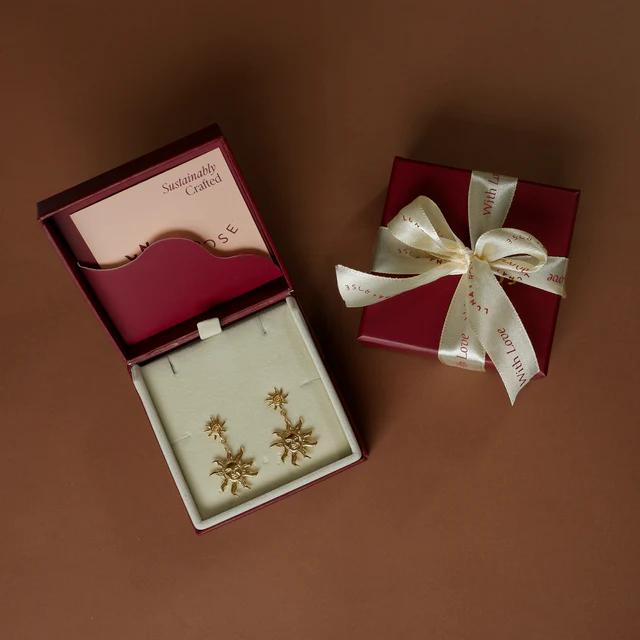 Neri x Luna & Rose - Double Sunshine Earrings - Gold - Image 8