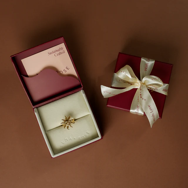 Neri x Luna & Rose - Celestial Sun Ring - Gold - Image 6