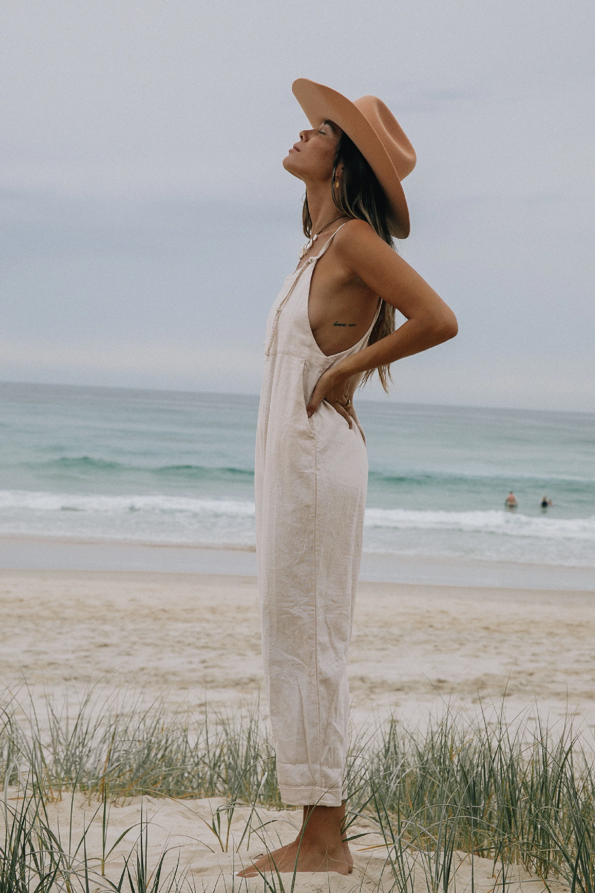 Ollie Overalls - Macadamia *Organic Plant dyed* - Image 4