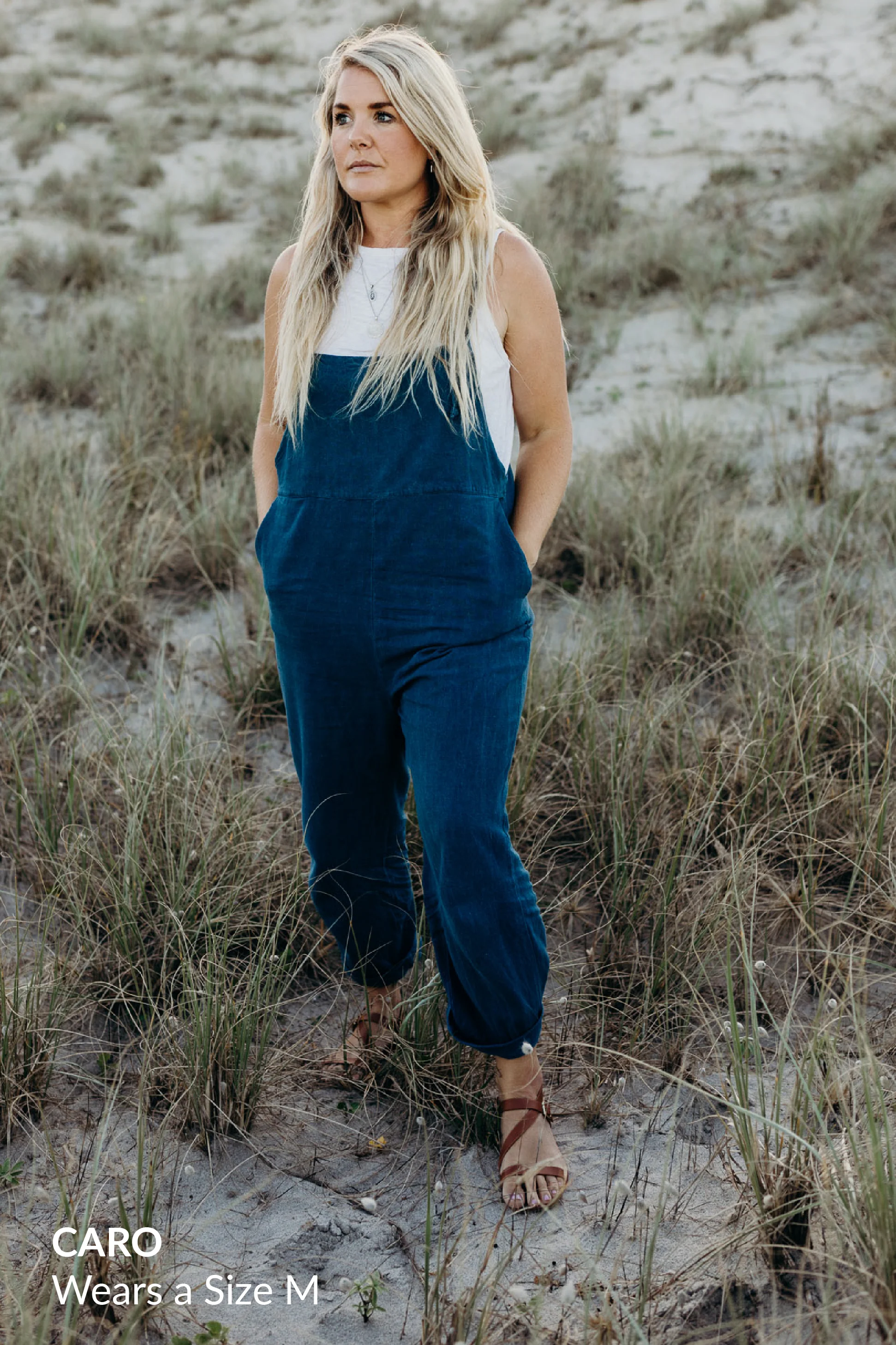 Ollie Overalls - Ocean Blue *Organic Plant Dyed* - Image 7