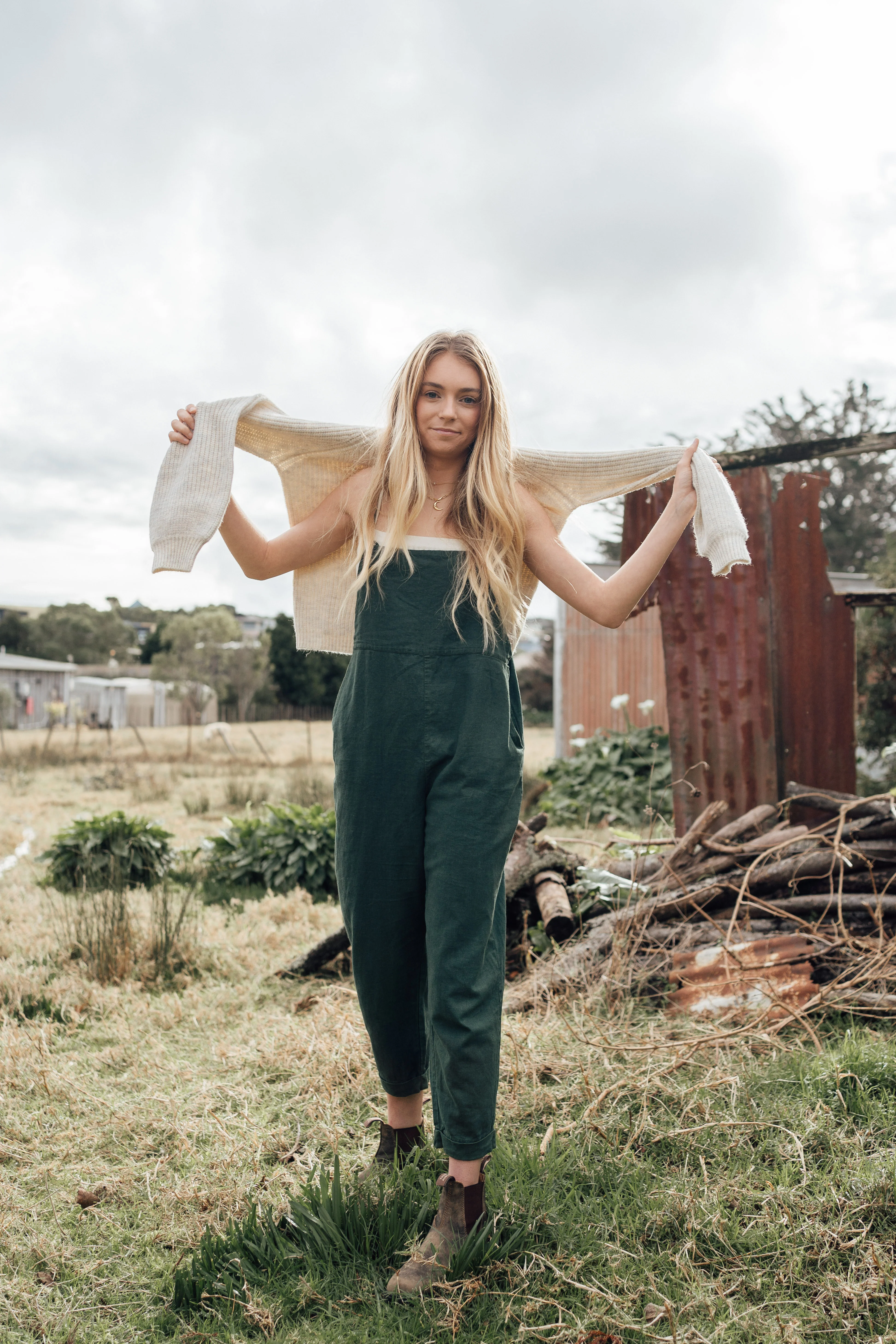 Ollie Overalls - Rosemary Green - Image 3