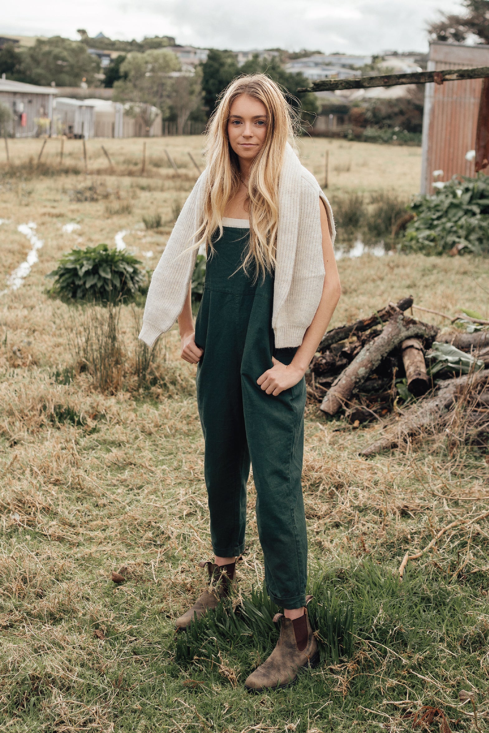 Ollie Overalls - Rosemary Green - Image 5