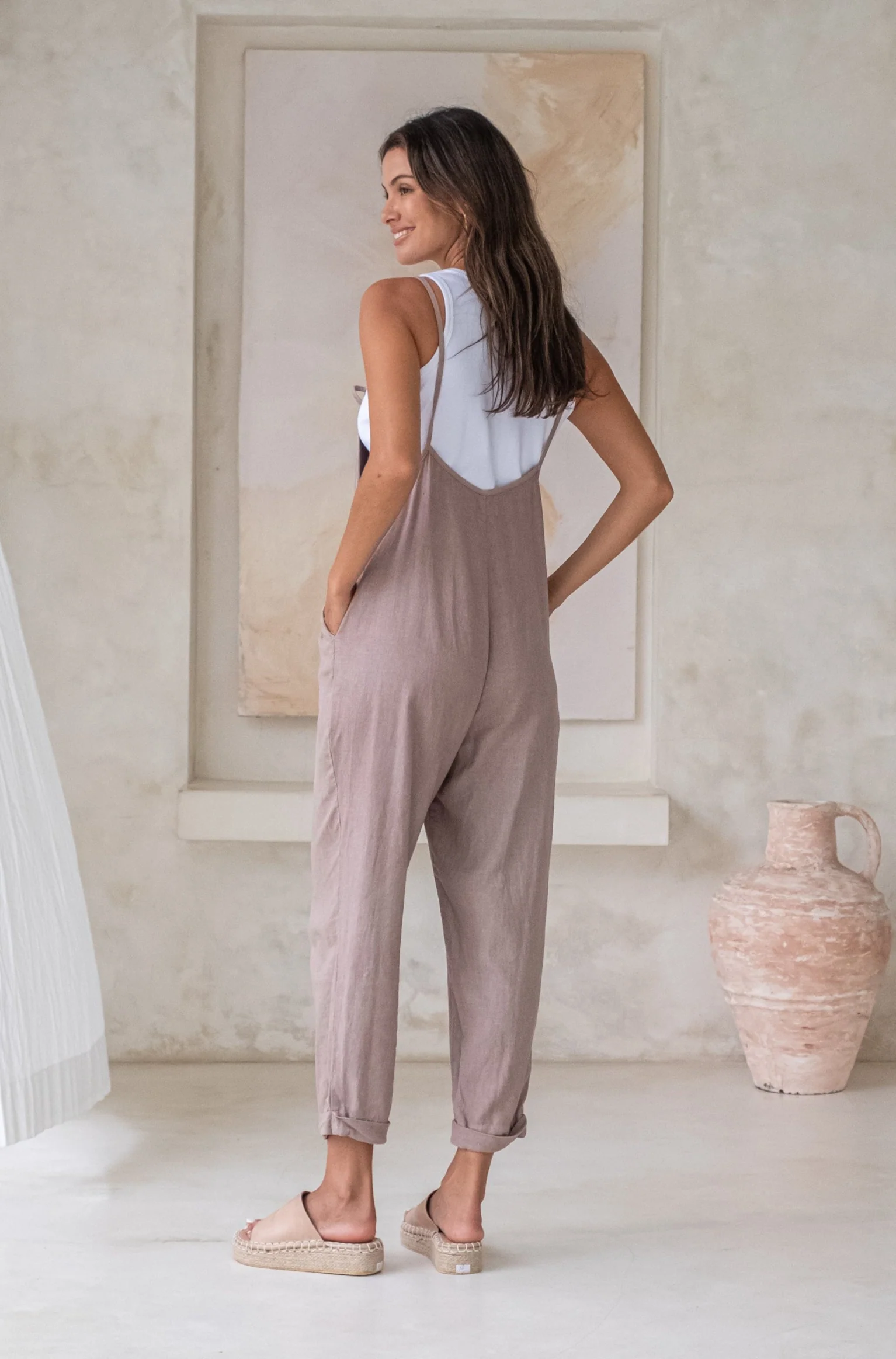 Ollie Overalls - Rosewood *Organic Plant Dyed* - Image 4
