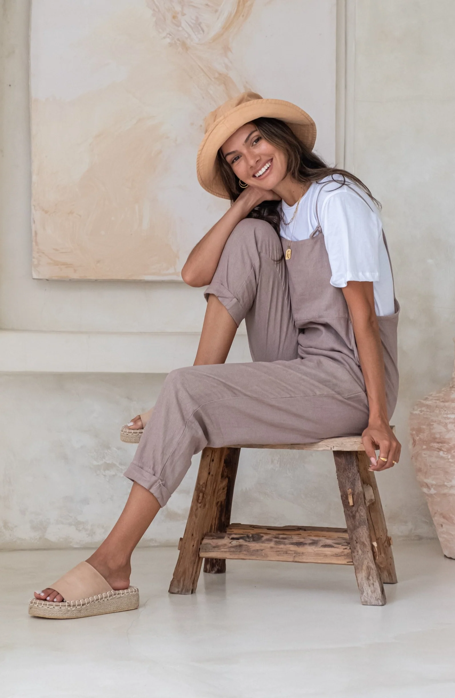 Ollie Overalls - Rosewood *Organic Plant Dyed* - Image 5
