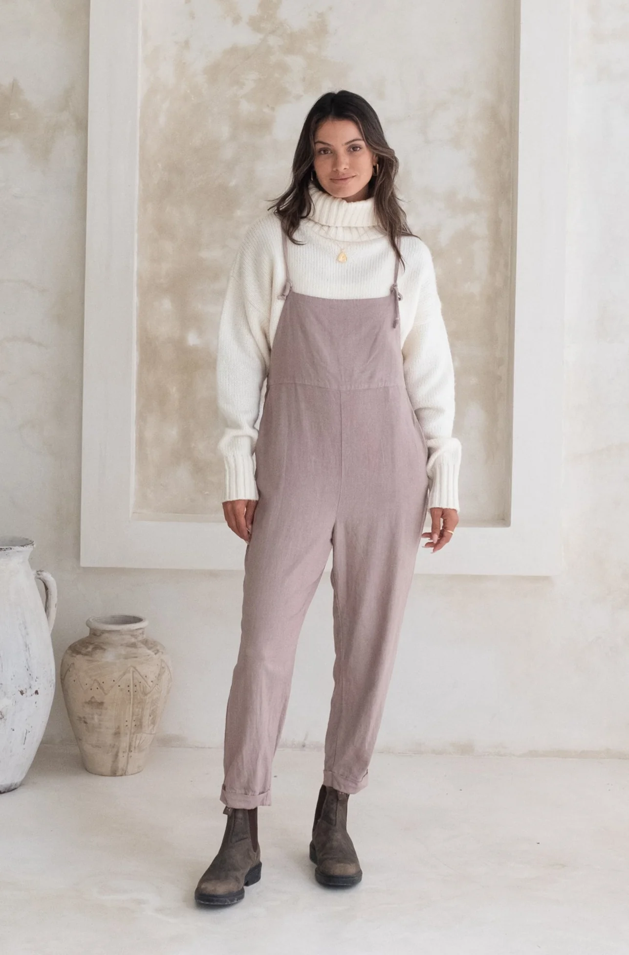 Ollie Overalls - Rosewood *Organic Plant Dyed* - Image 6
