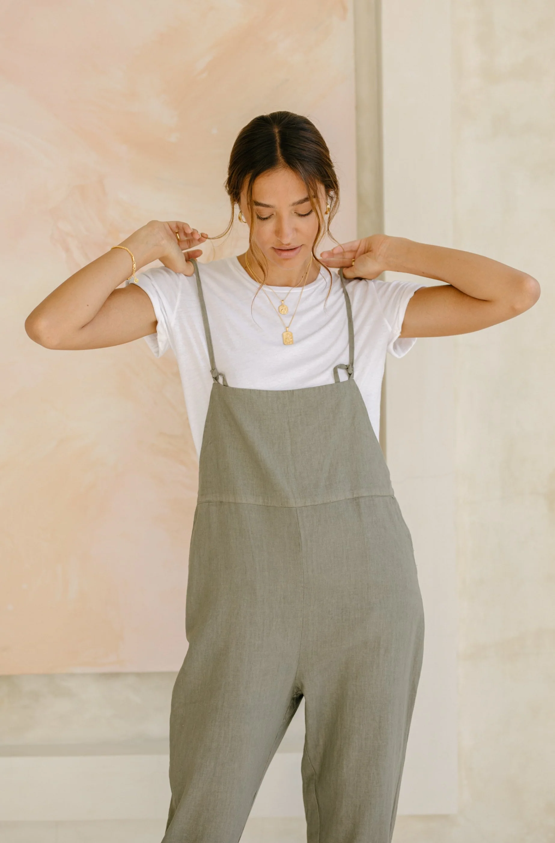 Ollie Overalls - Sage *Organic Plant Dyed* - Image 11
