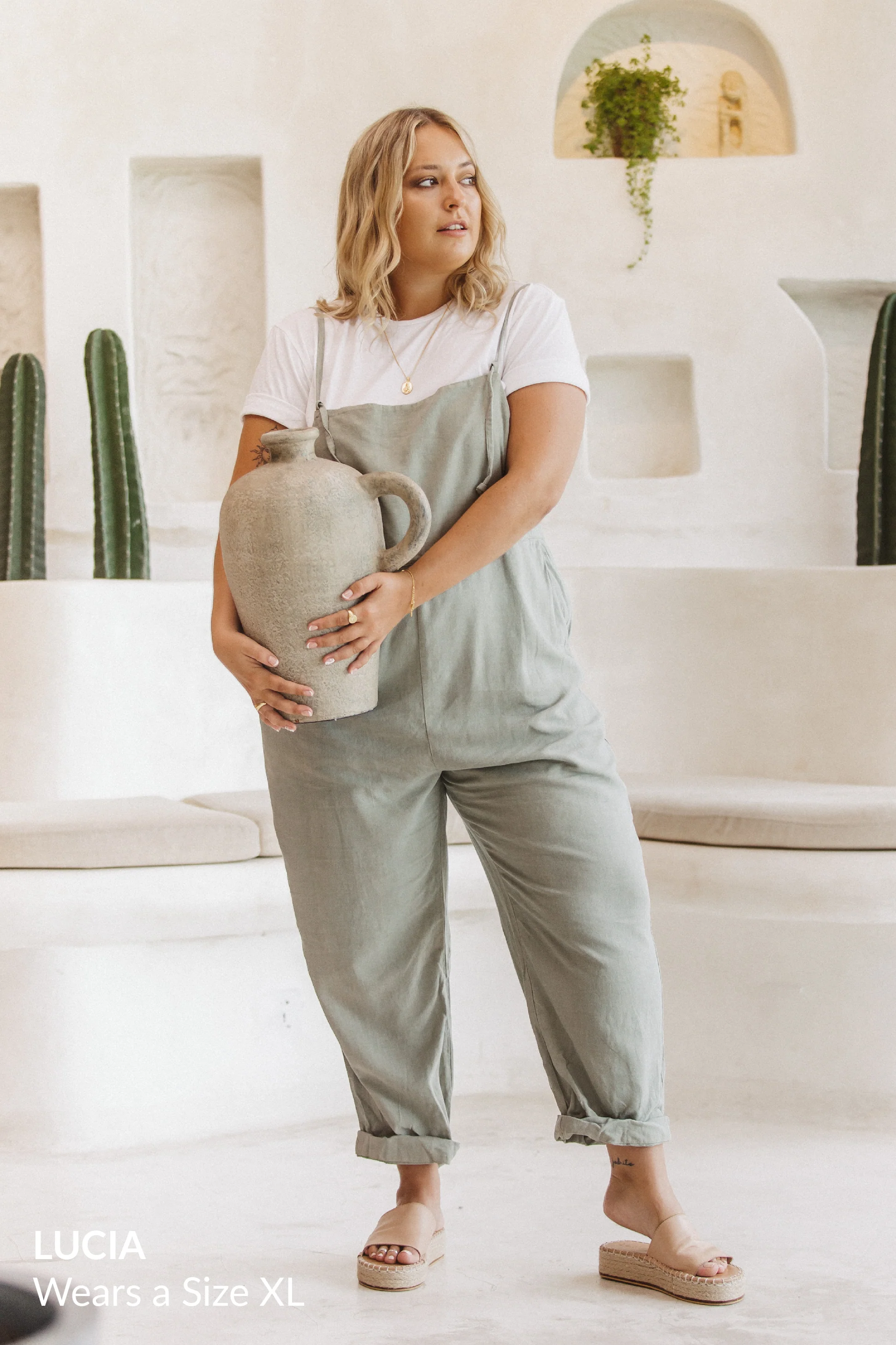 Ollie Overalls - Sage *Organic Plant Dyed* - Image 7