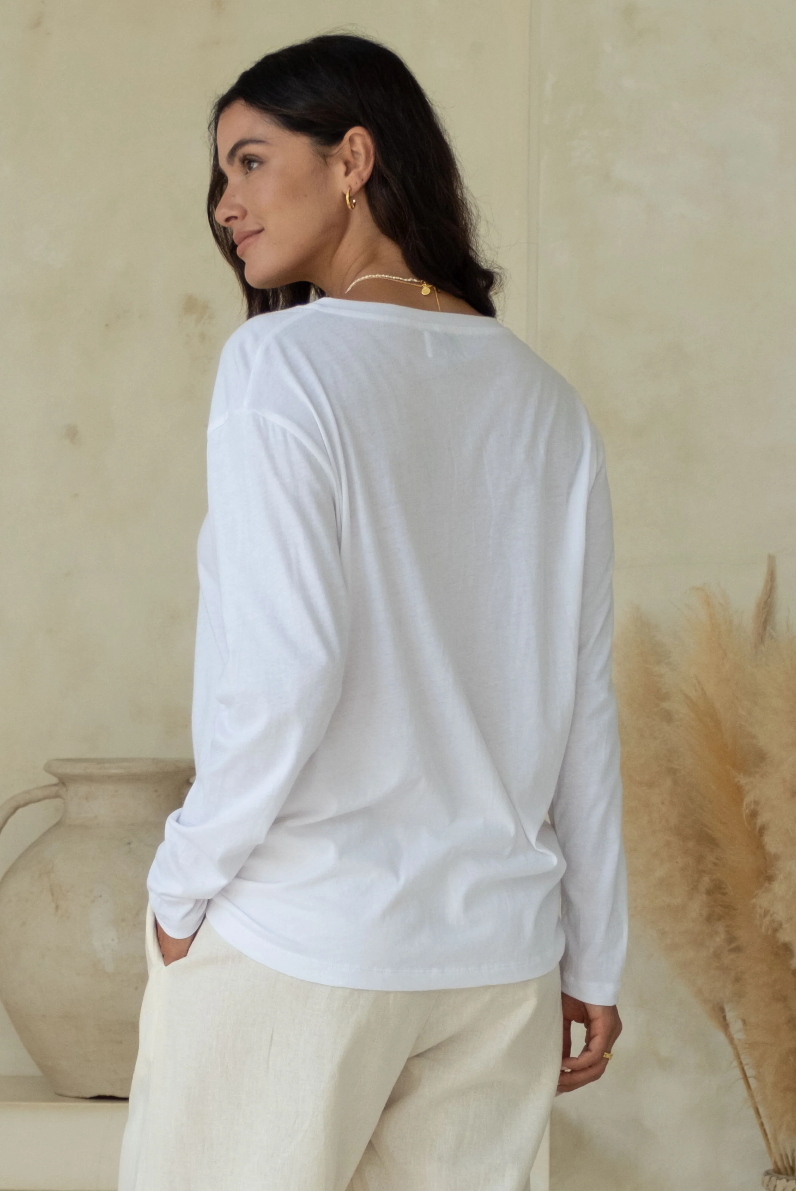ORGANIC COTTON HARVEY HENLEY - Coconut White - Image 5