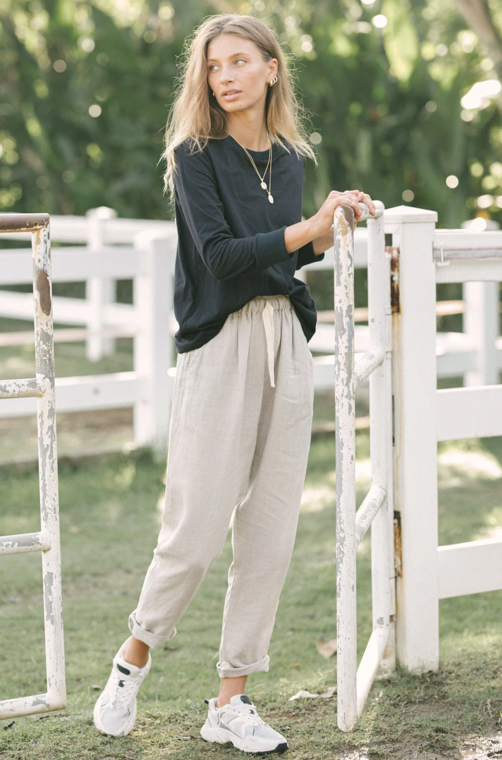 ORGANIC COTTON TOMMY TOP - Chia - Image 3