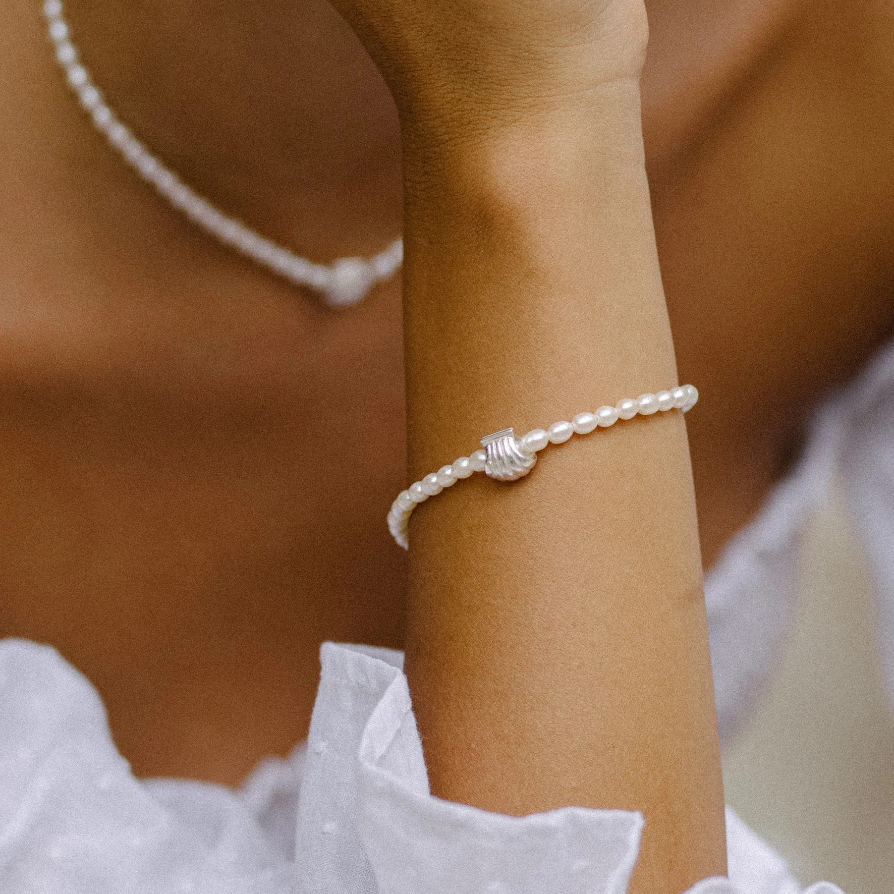 Pearly Whites Bracelet - SILVER - Image 3
