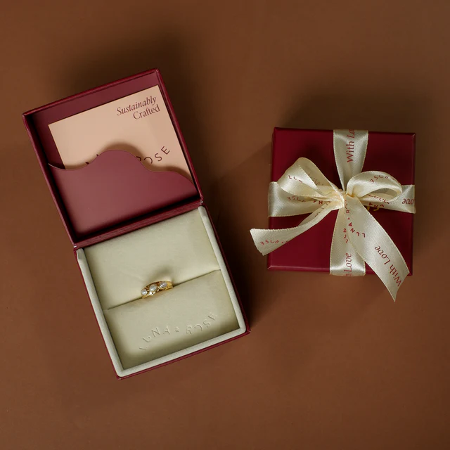 Polly Triple Pearl Ring - GOLD - Image 6
