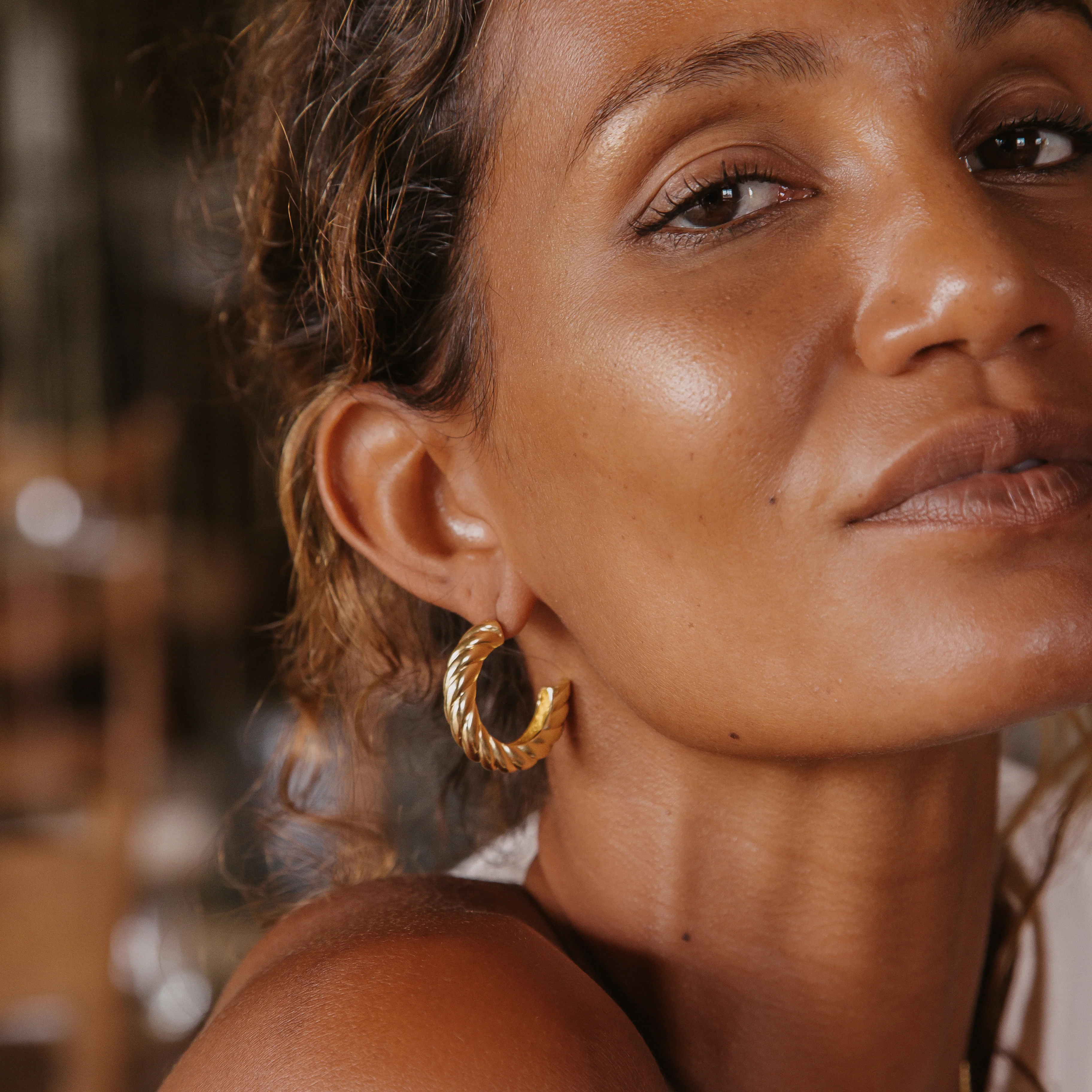 Positano Hoops - Gold - Image 4