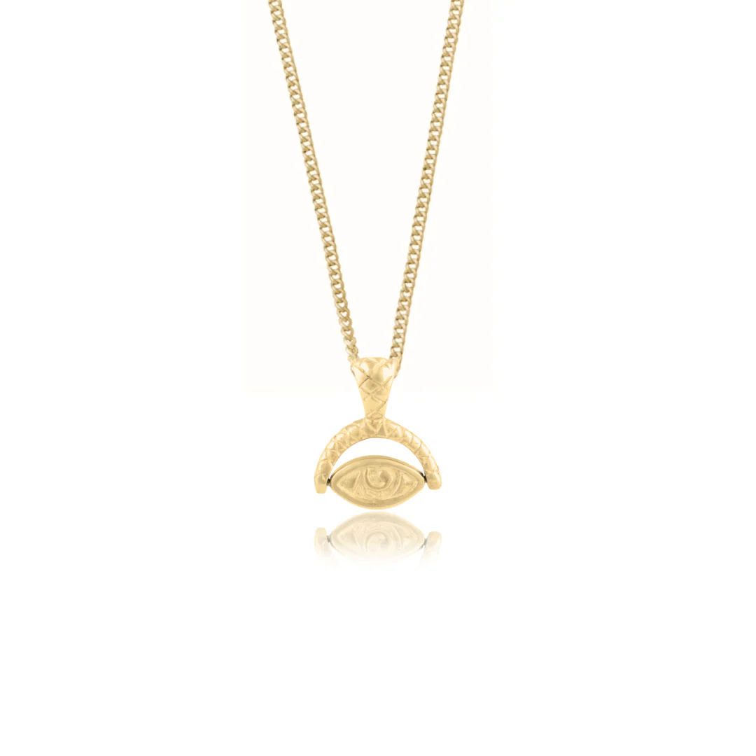 Protection Evil Eye Necklace - Gold