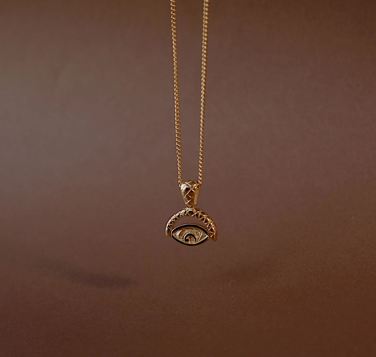 Protection Evil Eye Necklace - Gold - Image 7
