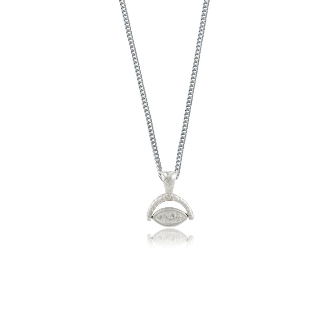 Protection Evil Eye Necklace - Silver