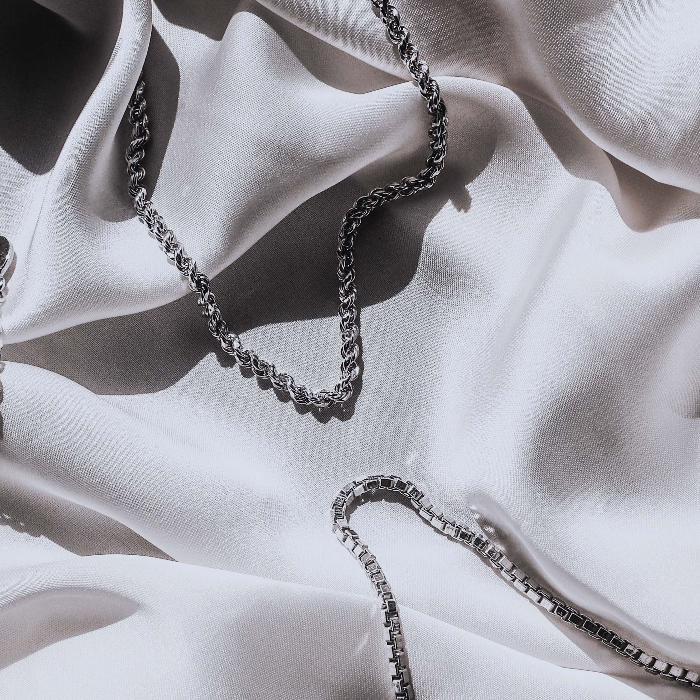 Rhode Island Twisted Rope Chain - Silver - Image 5