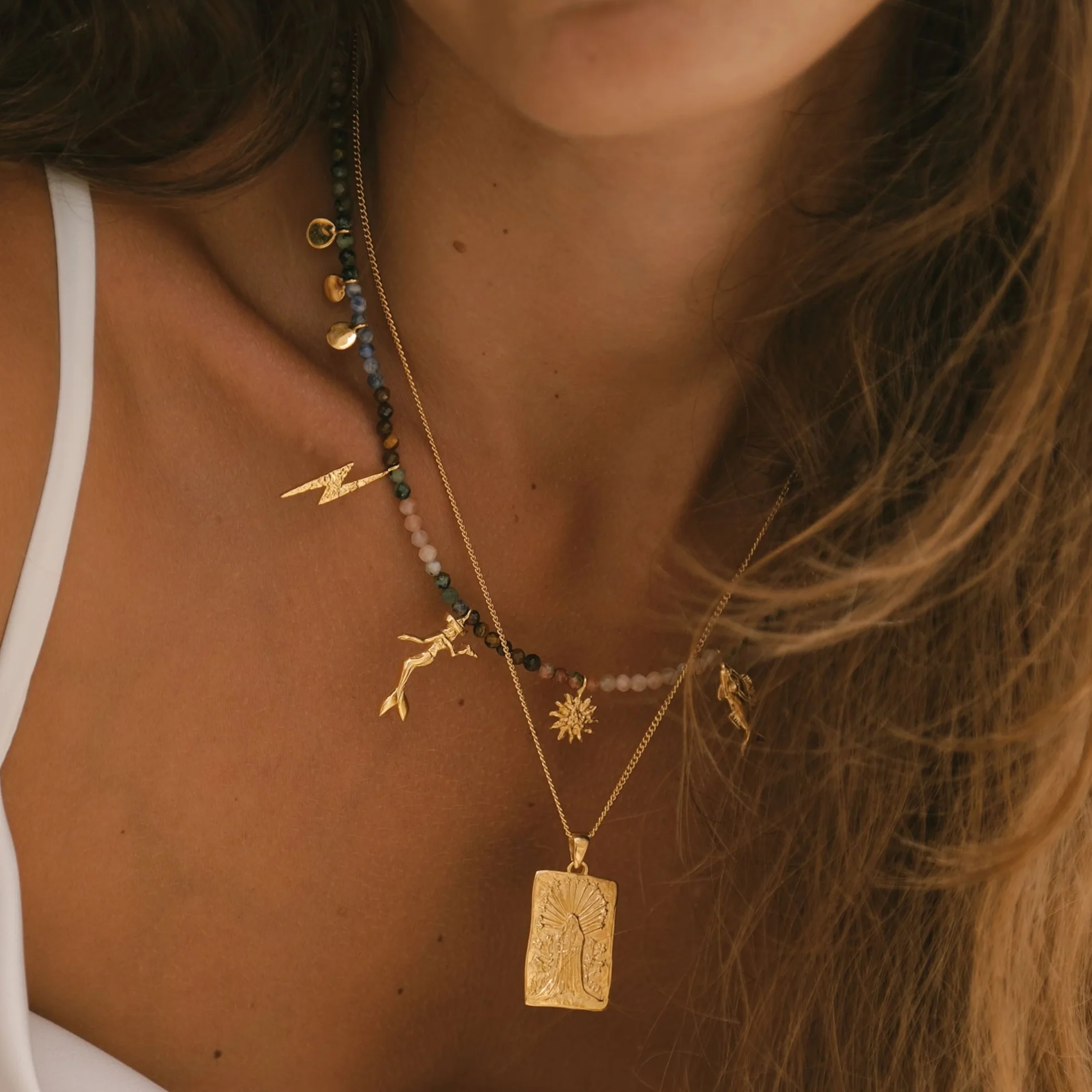 Riding Tides Necklace - Tahnee Kelland x Luna & Rose - Gold - Image 3