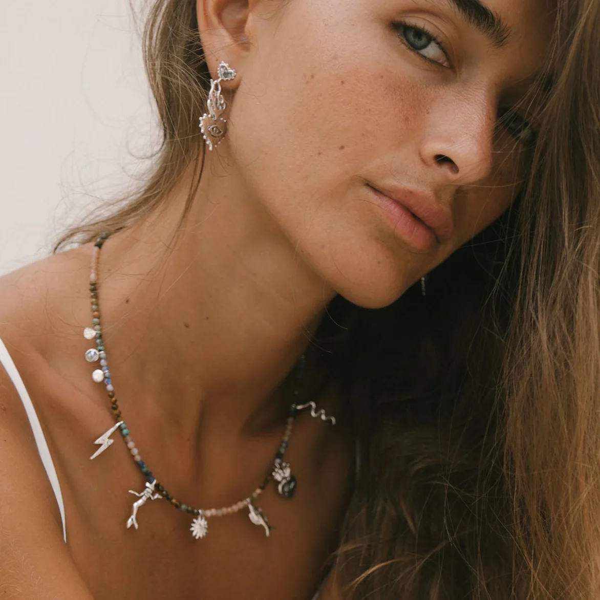 Riding Tides Necklace - Tahnee Kelland x Luna & Rose - Silver - Image 4