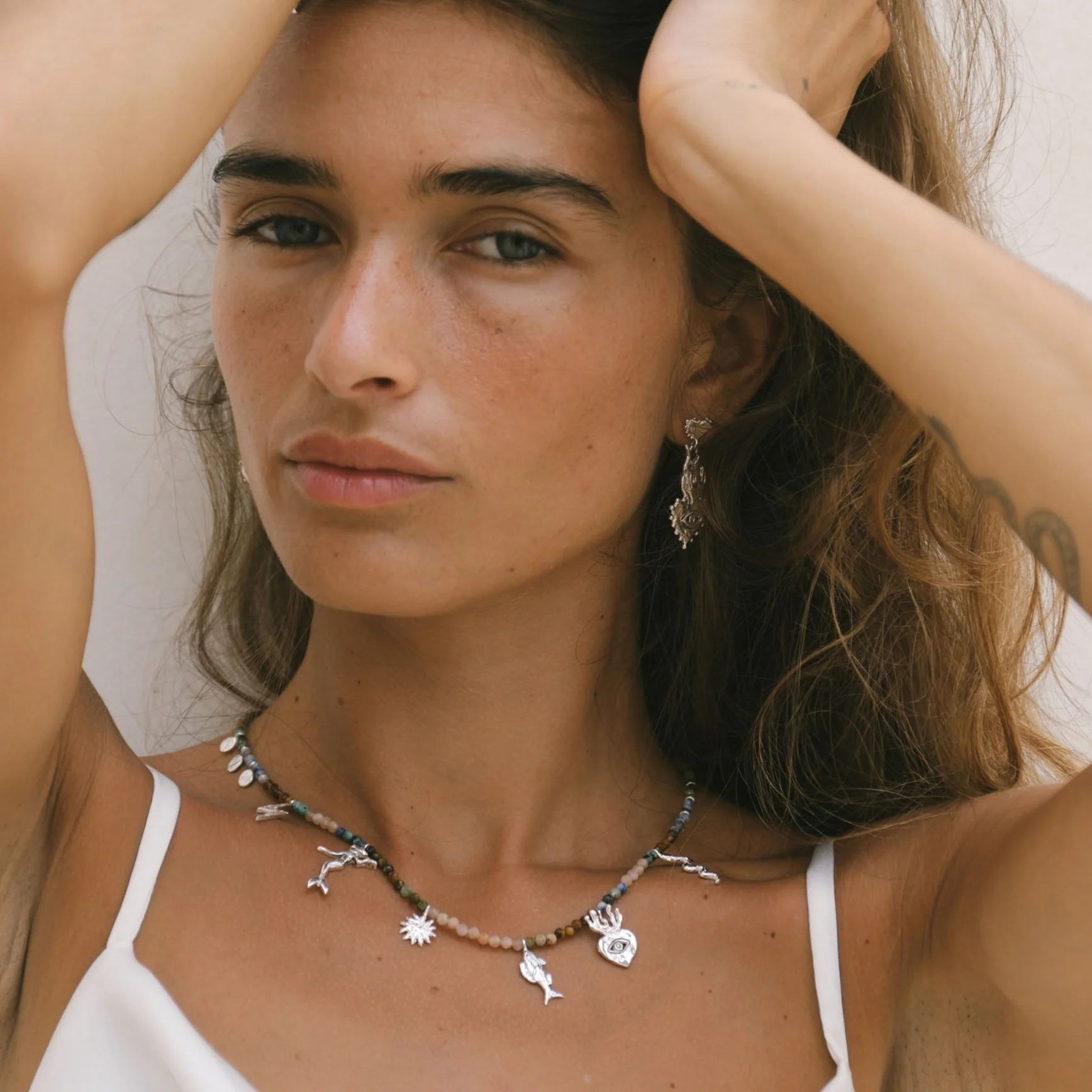 Riding Tides Necklace - Tahnee Kelland x Luna & Rose - Silver - Image 6
