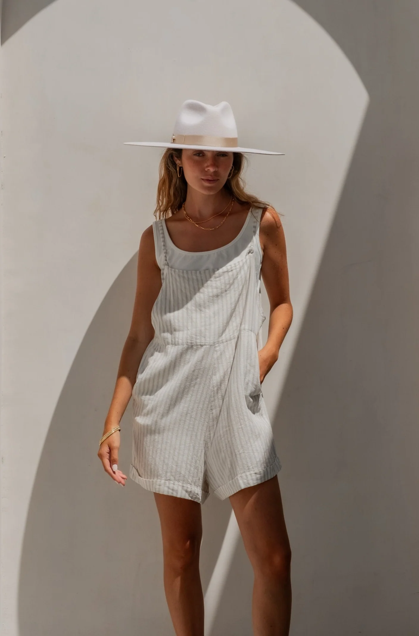 Riley Jumpsuit - Natural Sand Dune Stripe - Image 4