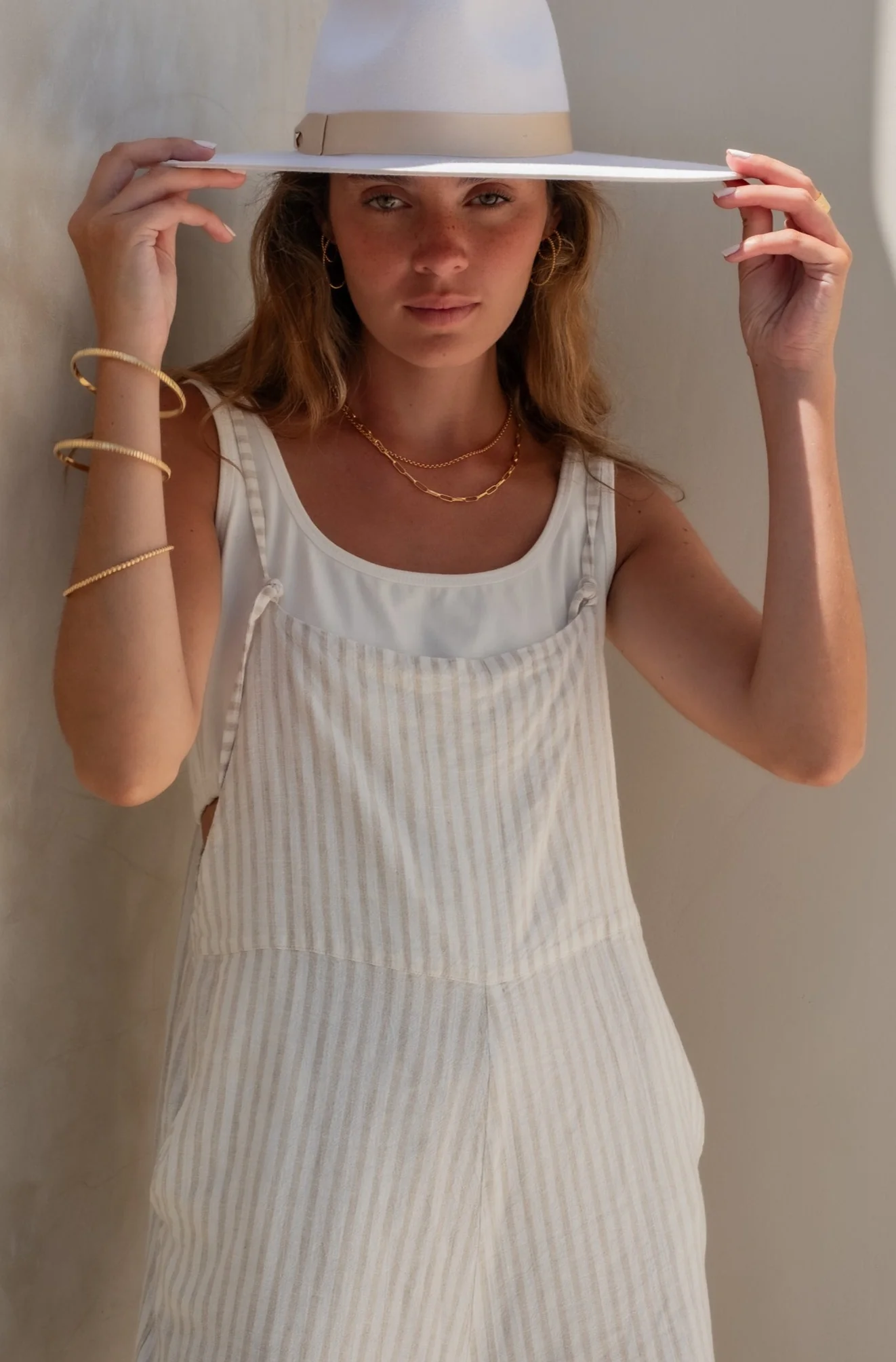 Riley Jumpsuit - Natural Sand Dune Stripe - Image 5