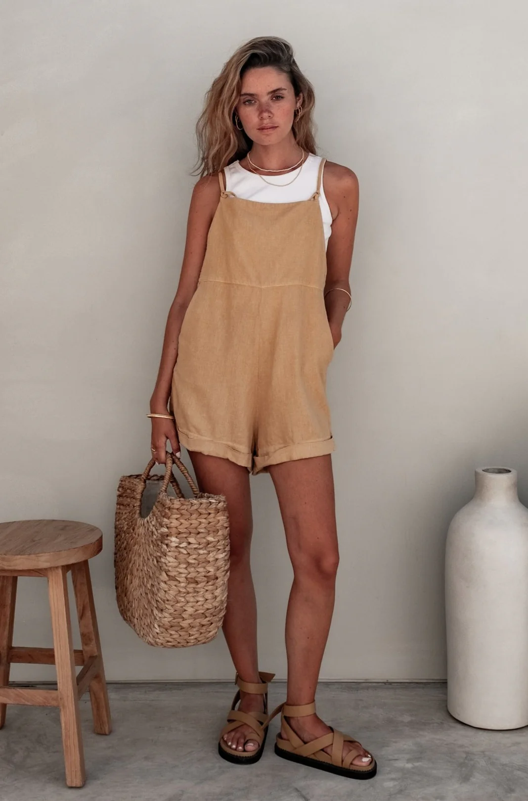 Riley Jumpsuit - **Organically Plant Dyed** Cinnamon - Image 2