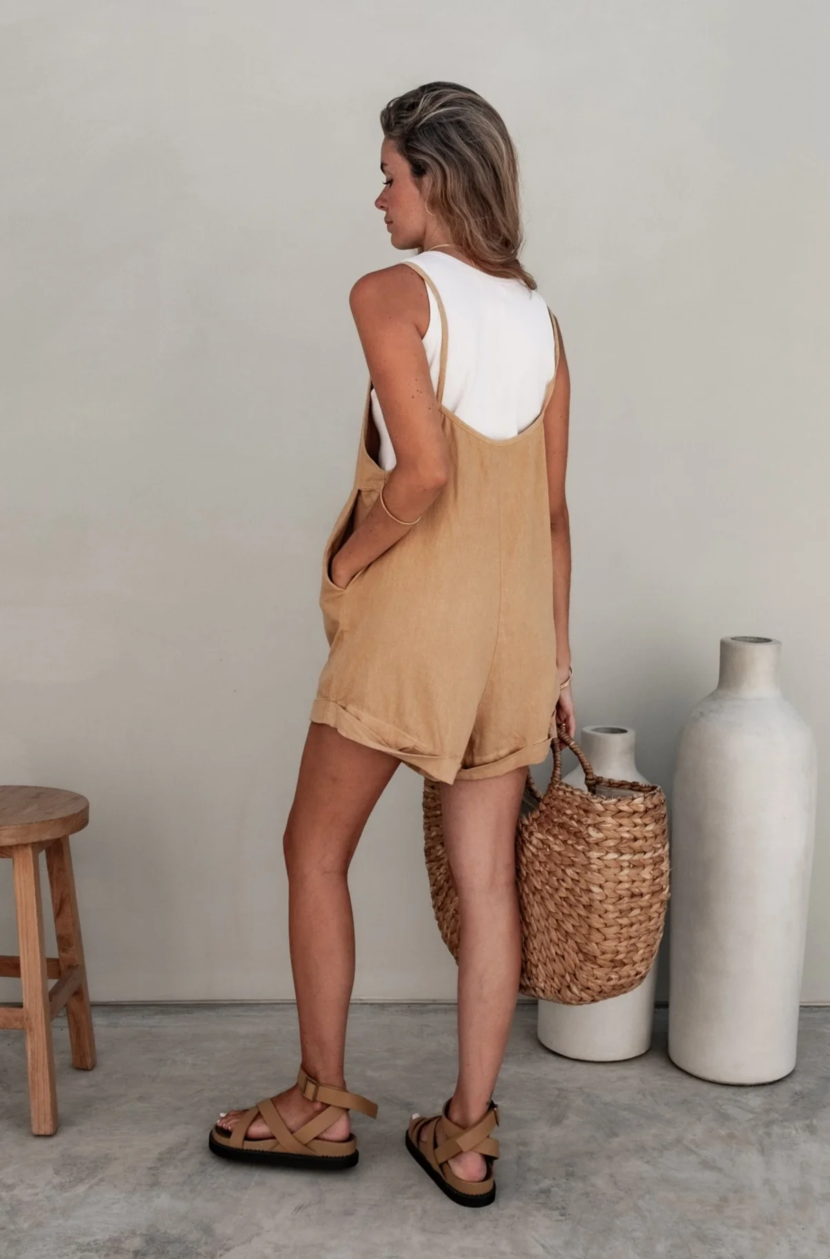 Riley Jumpsuit - **Organically Plant Dyed** Cinnamon - Image 5