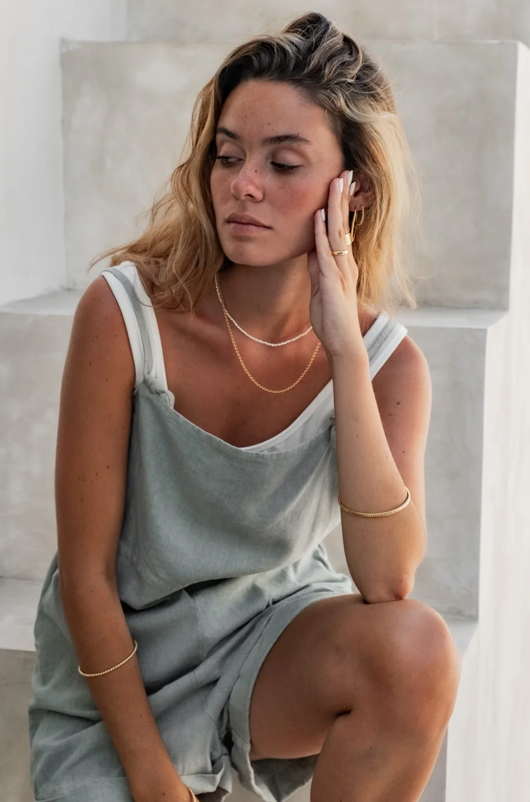 Riley Jumpsuit - **Organically Plant Dyed** Sage - Image 4