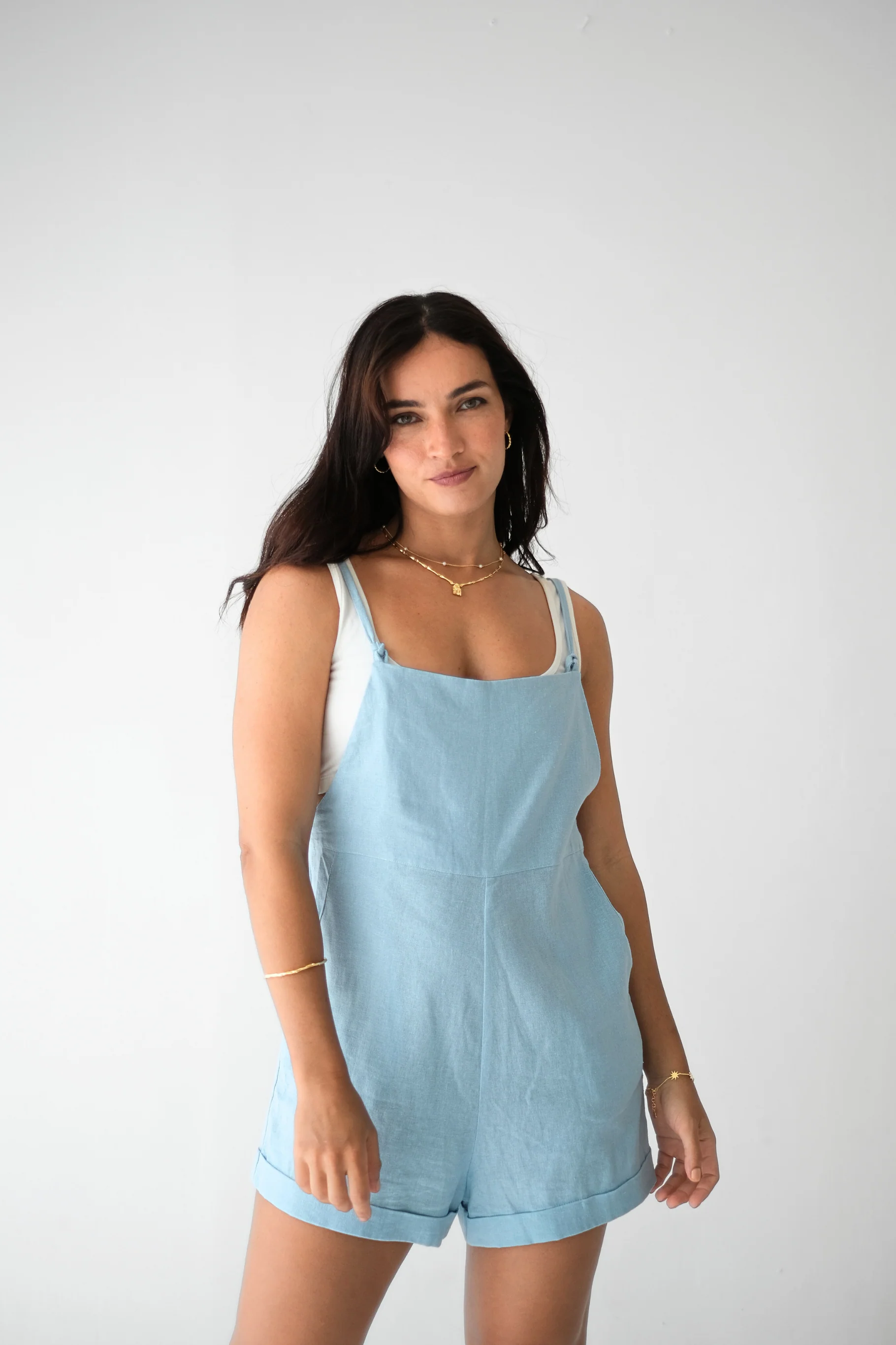 Riley Jumpsuit - Sky Blue - Image 4