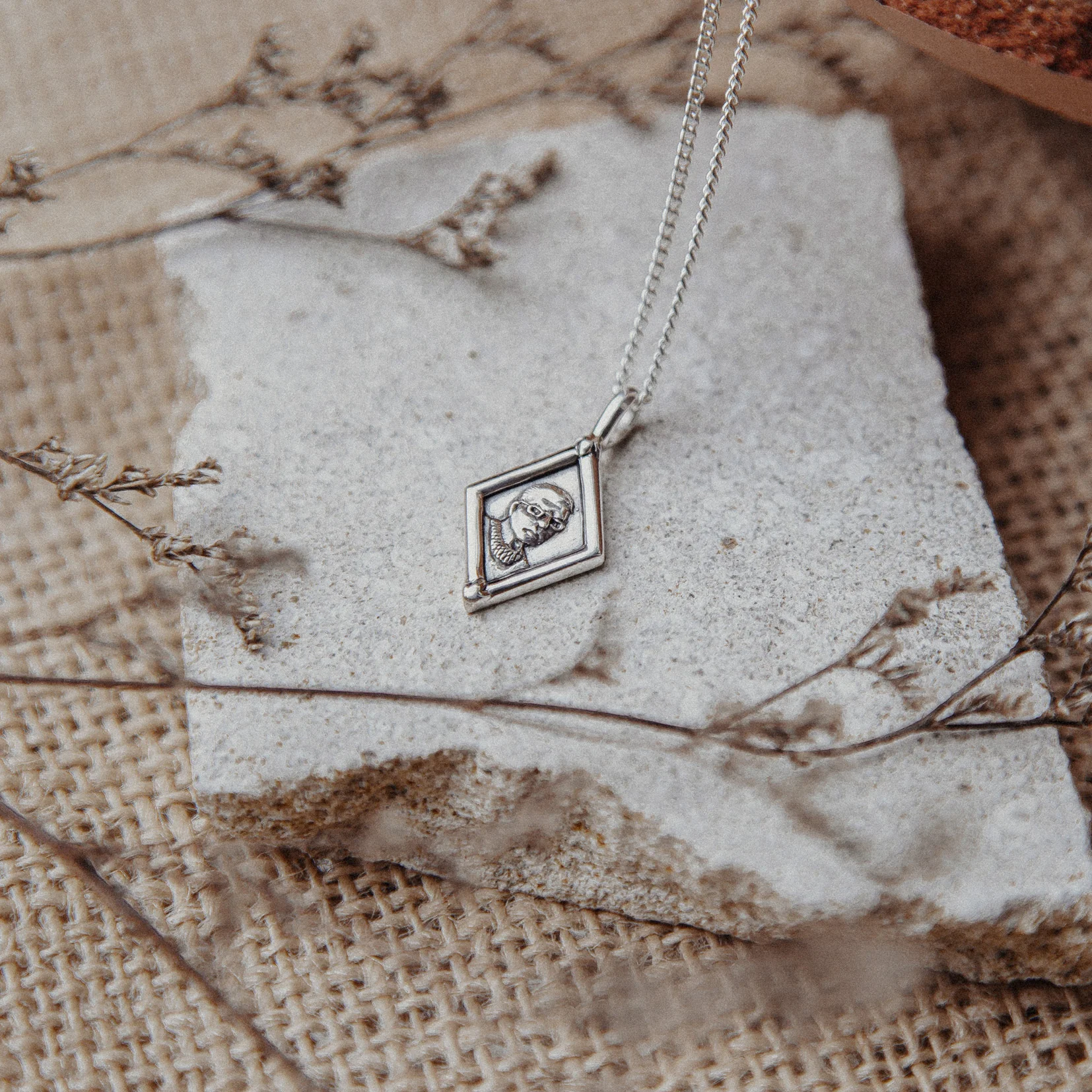 Ruth Bader Ginsberg Pendant for Equality Necklace - Silver - Image 3