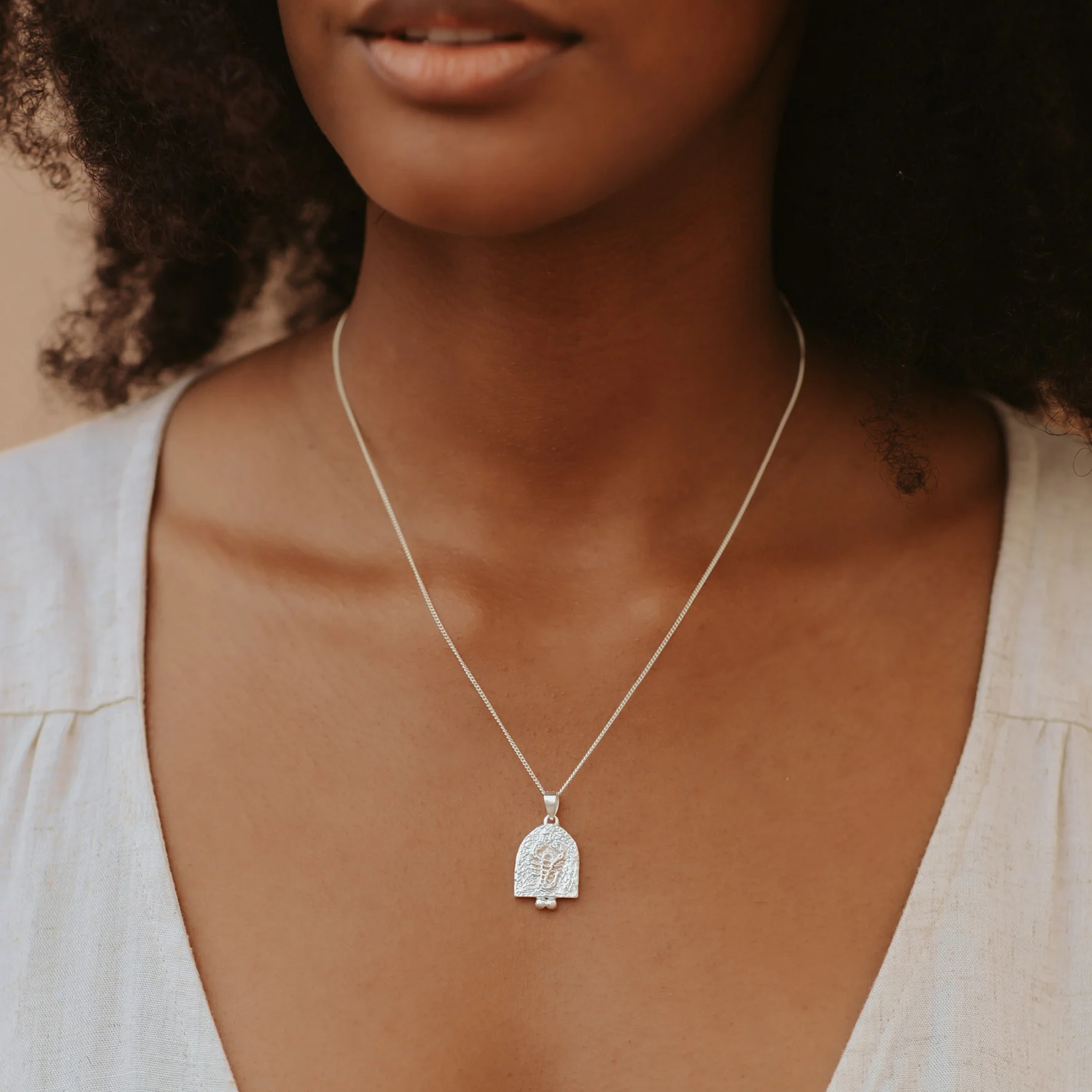 SCORPIO ZODIAC NECKLACE - SILVER - Image 2