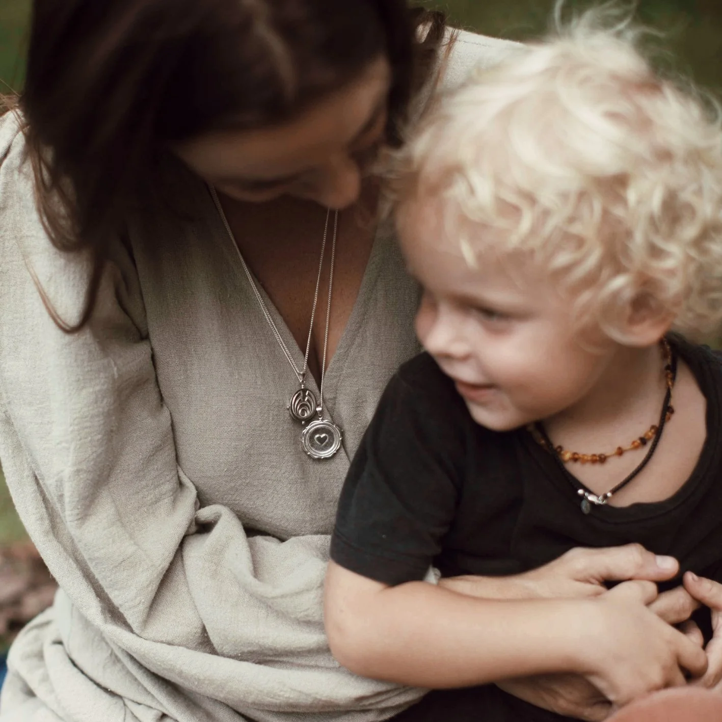 SERENA 'LOVE' NECKLACE PENDANT - SILVER - Image 3
