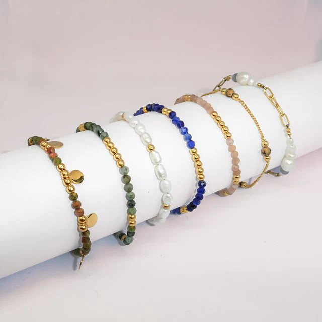 The Indigo Tide Bracelet - Gold - Image 7