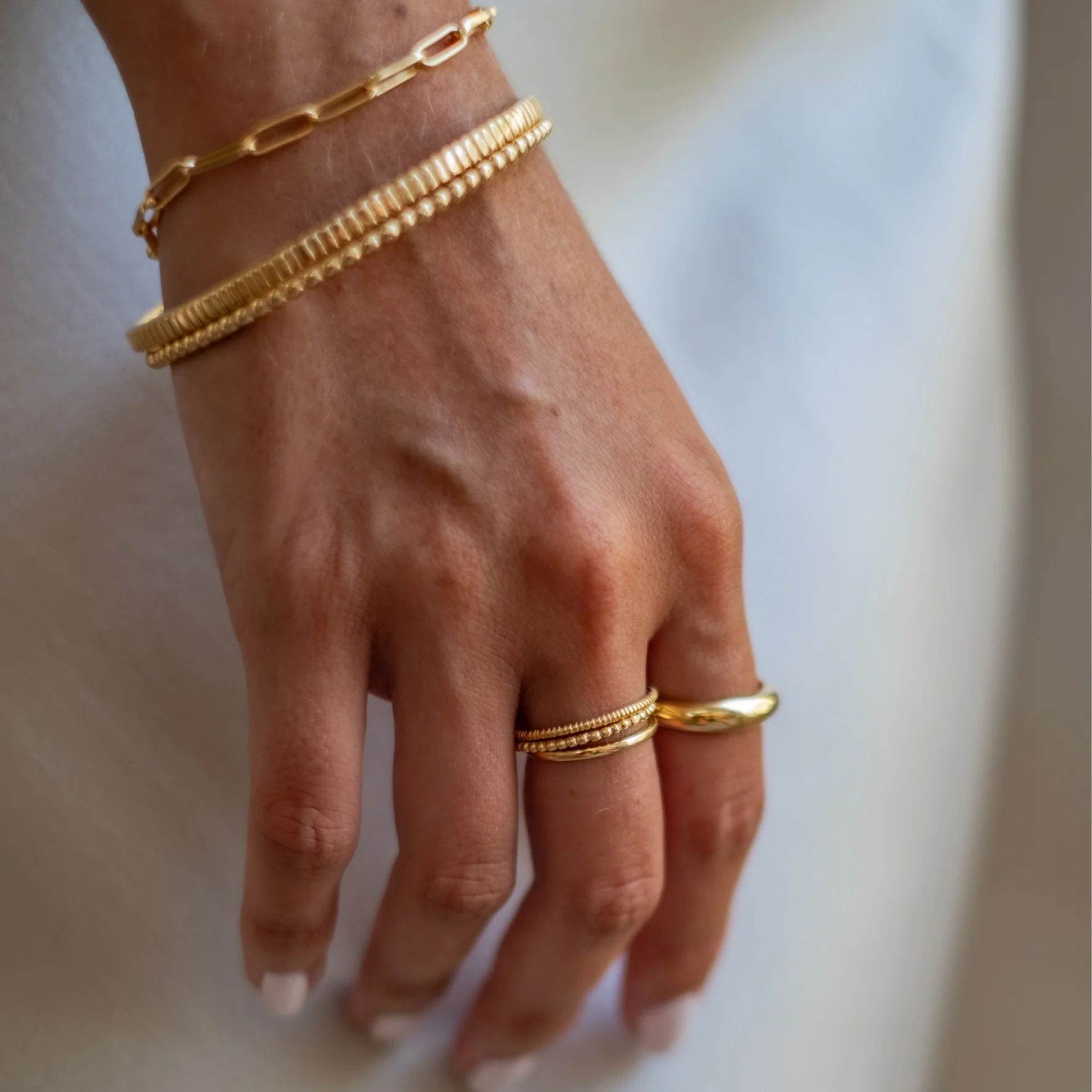 Central Park Dotty Ring - Gold - Image 3