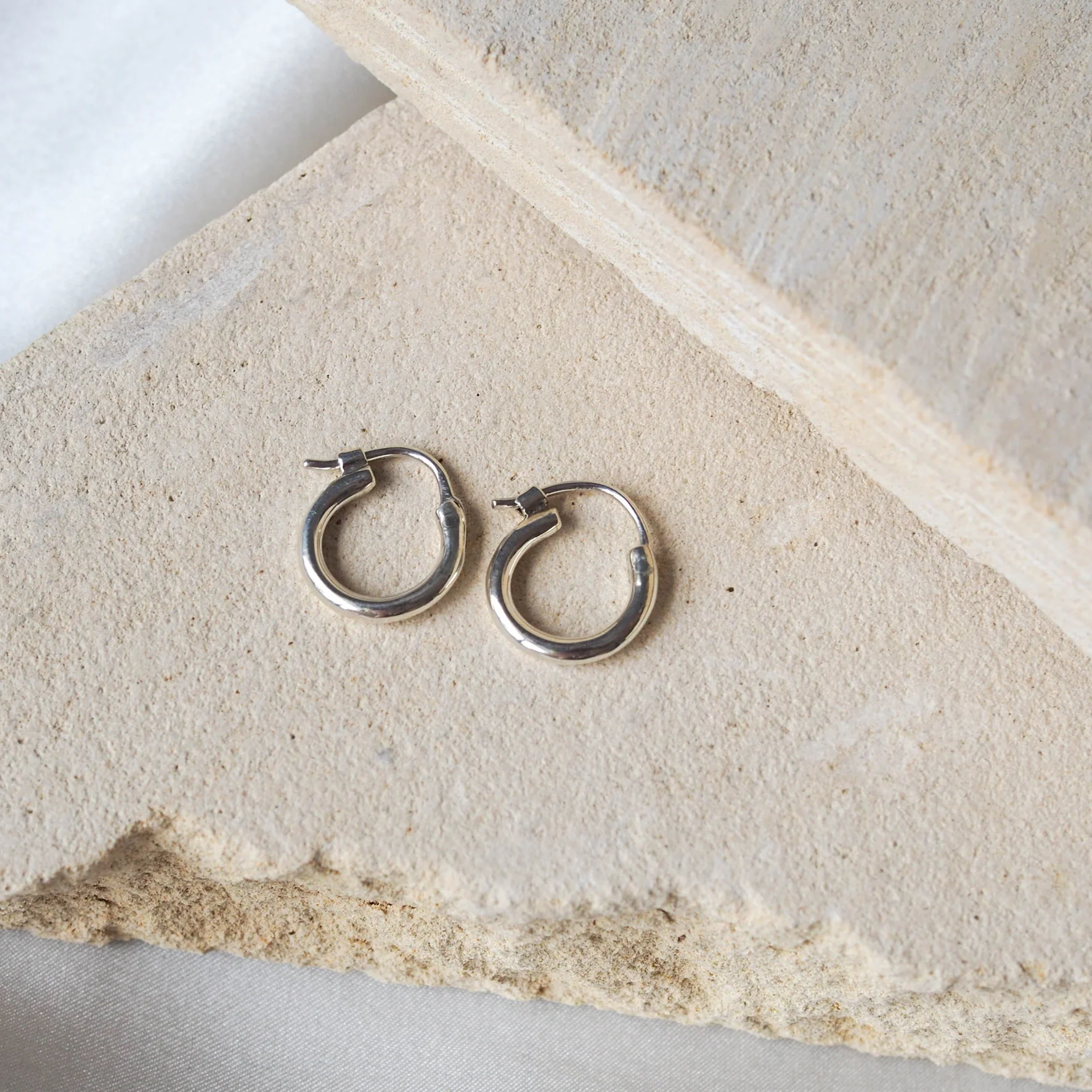 Signature Hoops 10mm Petite - Silver - Image 2