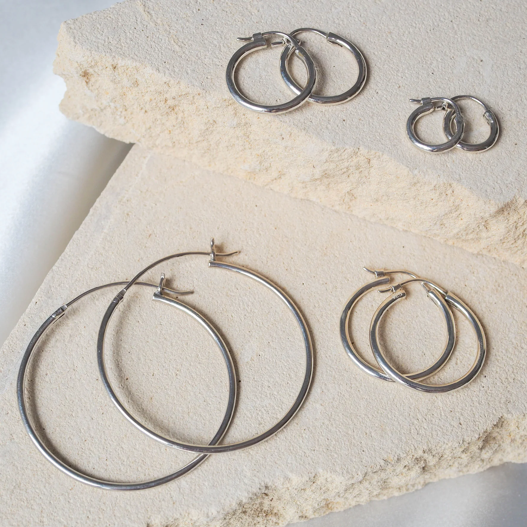 Signature Hoops 40mm Maxi - Silver - Image 4