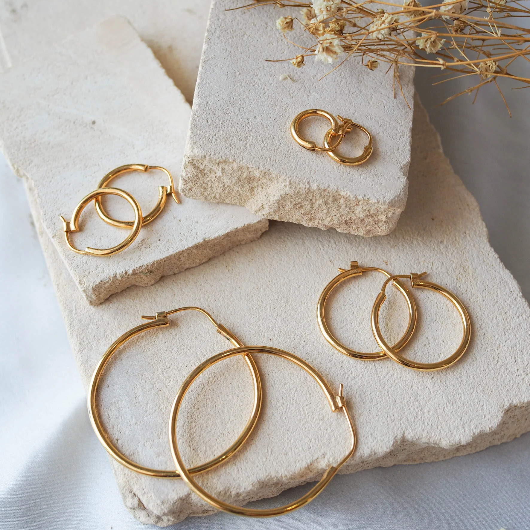 Signature Hoops 10mm Petite - Gold - Image 4