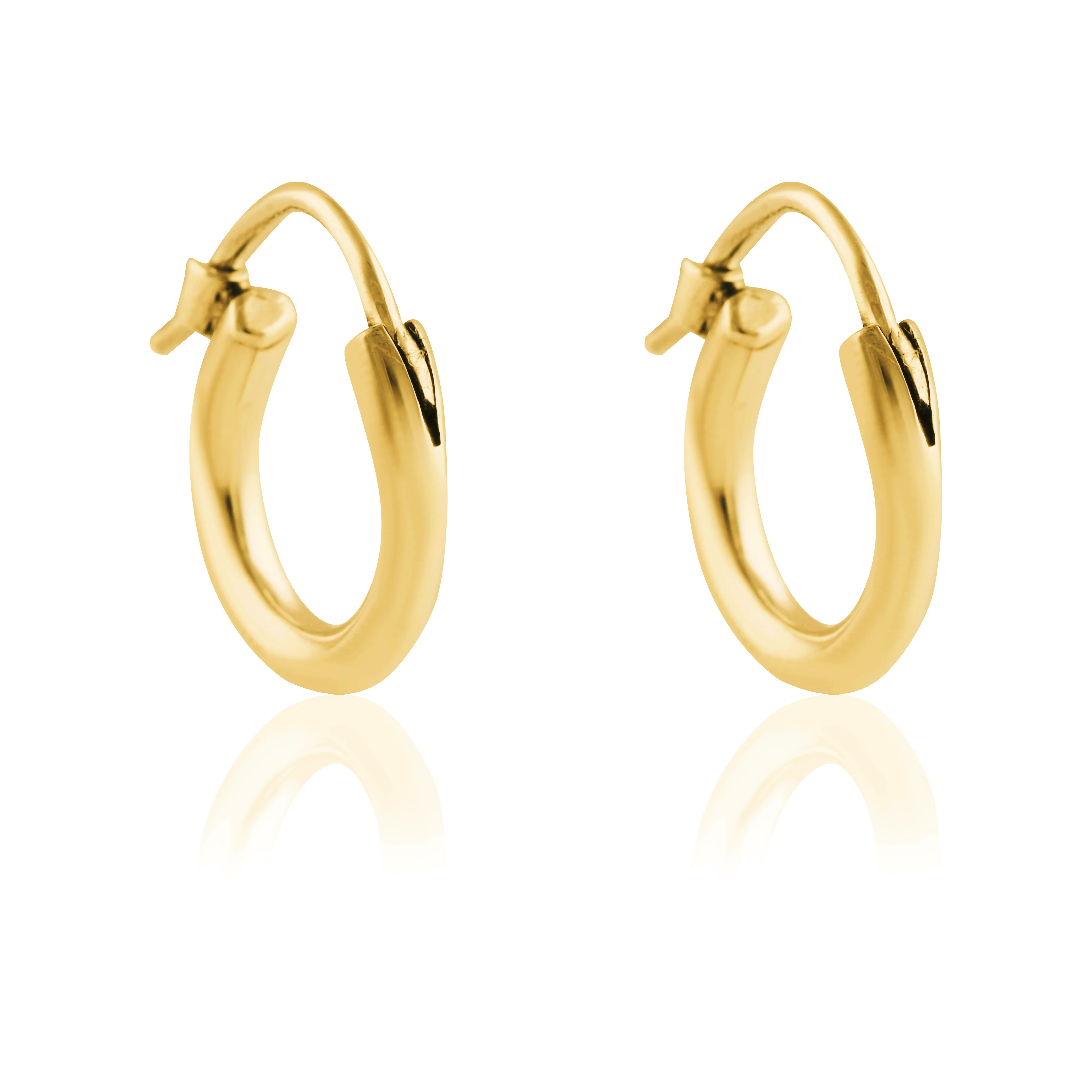 Signature Hoops 10mm Petite - Gold - Image 5