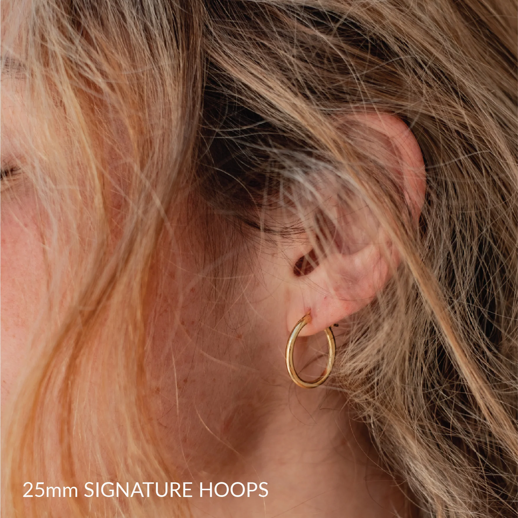 Signature Hoops 10mm Petite - Gold - Image 7