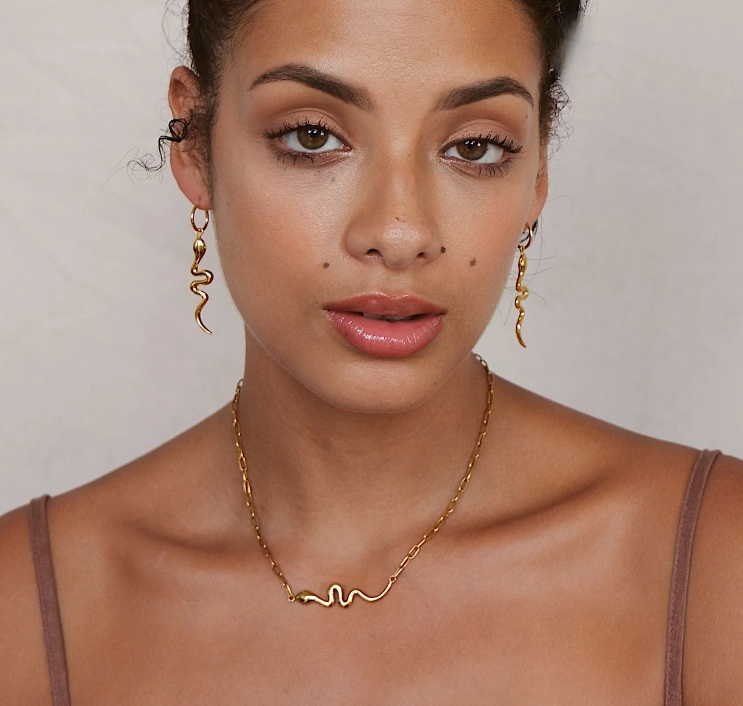 Snake 'Rebirth' Earrings - Gold - Image 3
