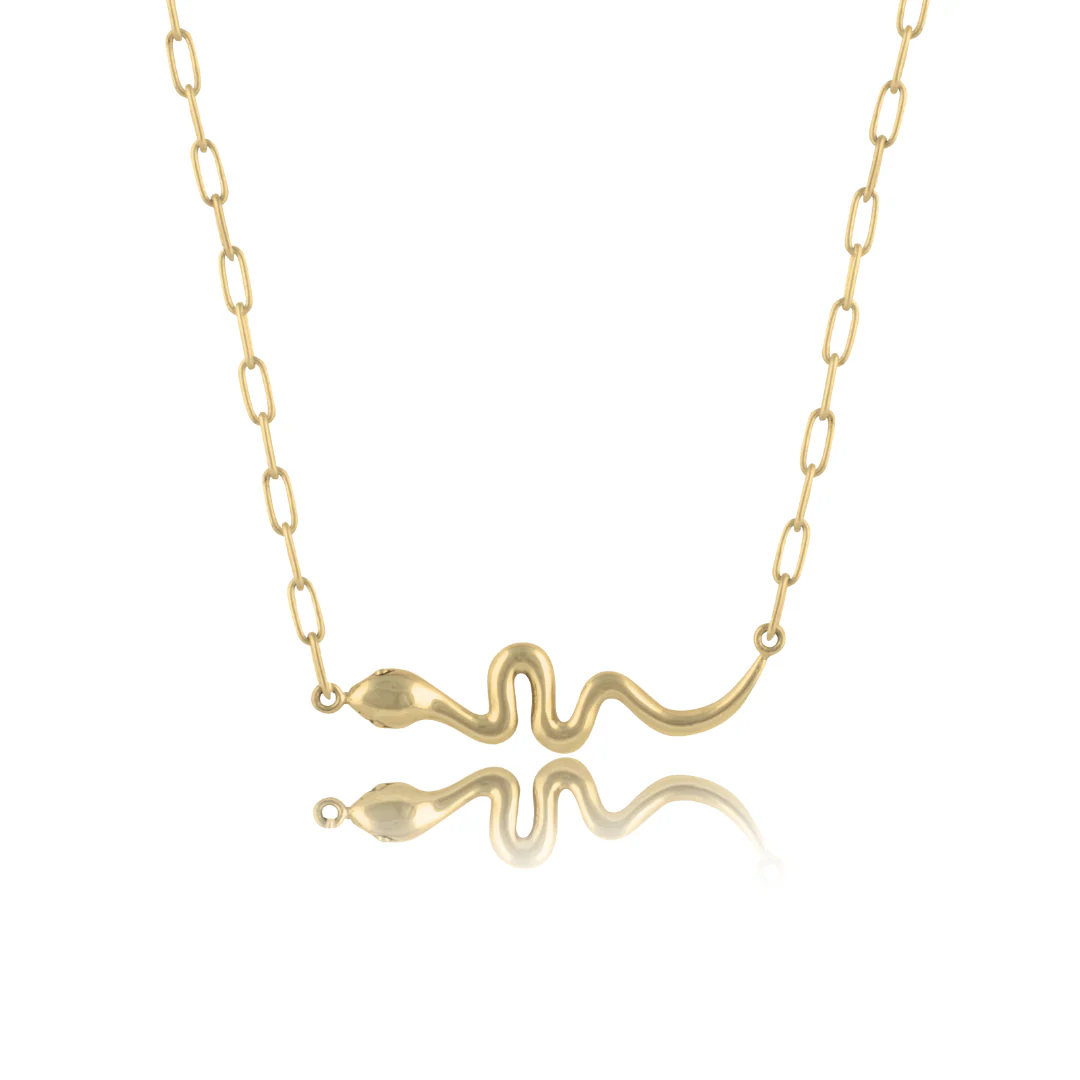 Snake 'Rebirth' Necklace - Gold
