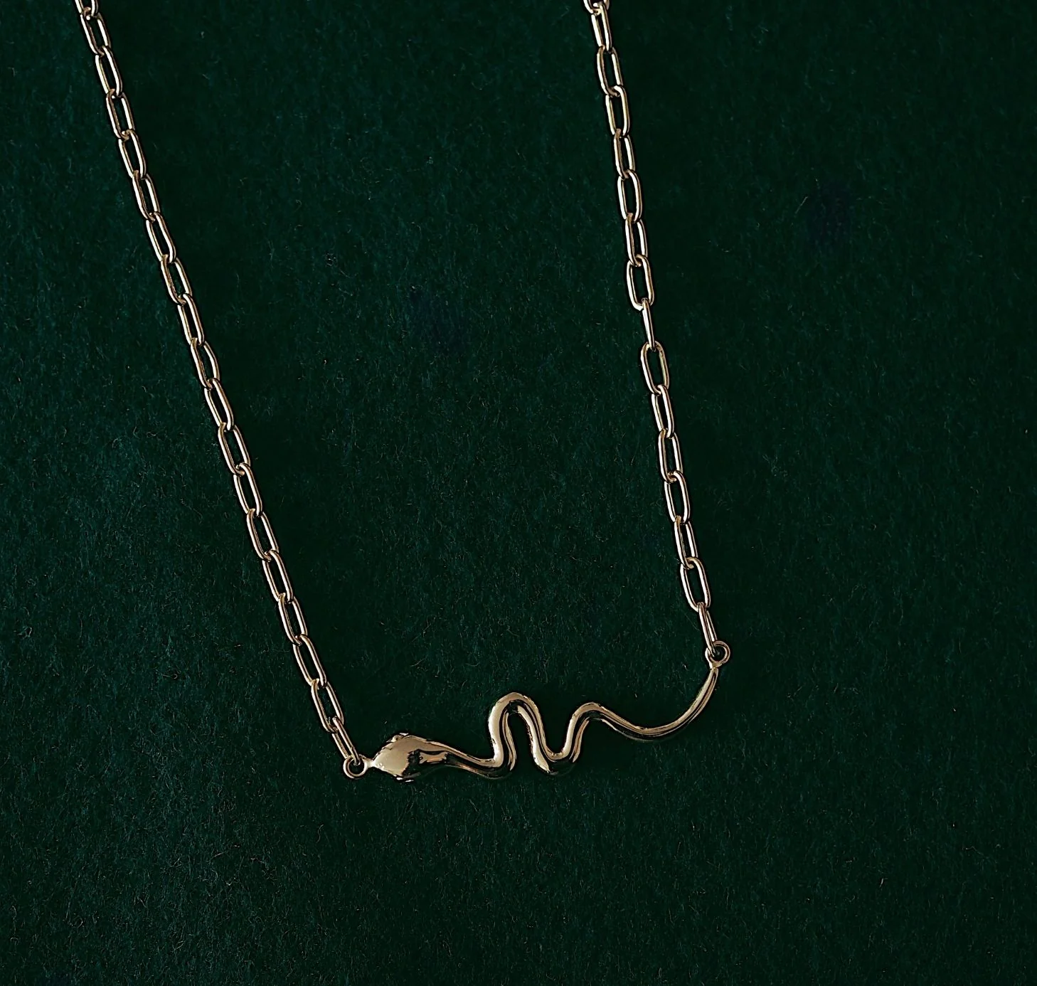 Snake 'Rebirth' Necklace - Gold - Image 3